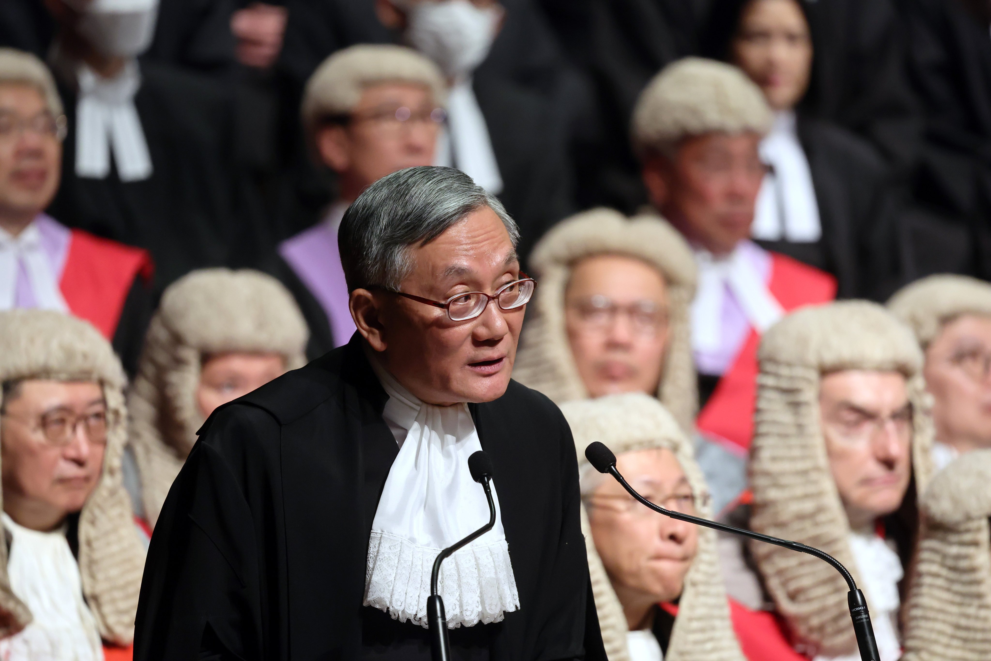 Andrew Cheung, the chief justice, acknowledged the contributions of overseas judges over the years and said the judiciary was “broader than any individuals”. Photo: Dickson Lee