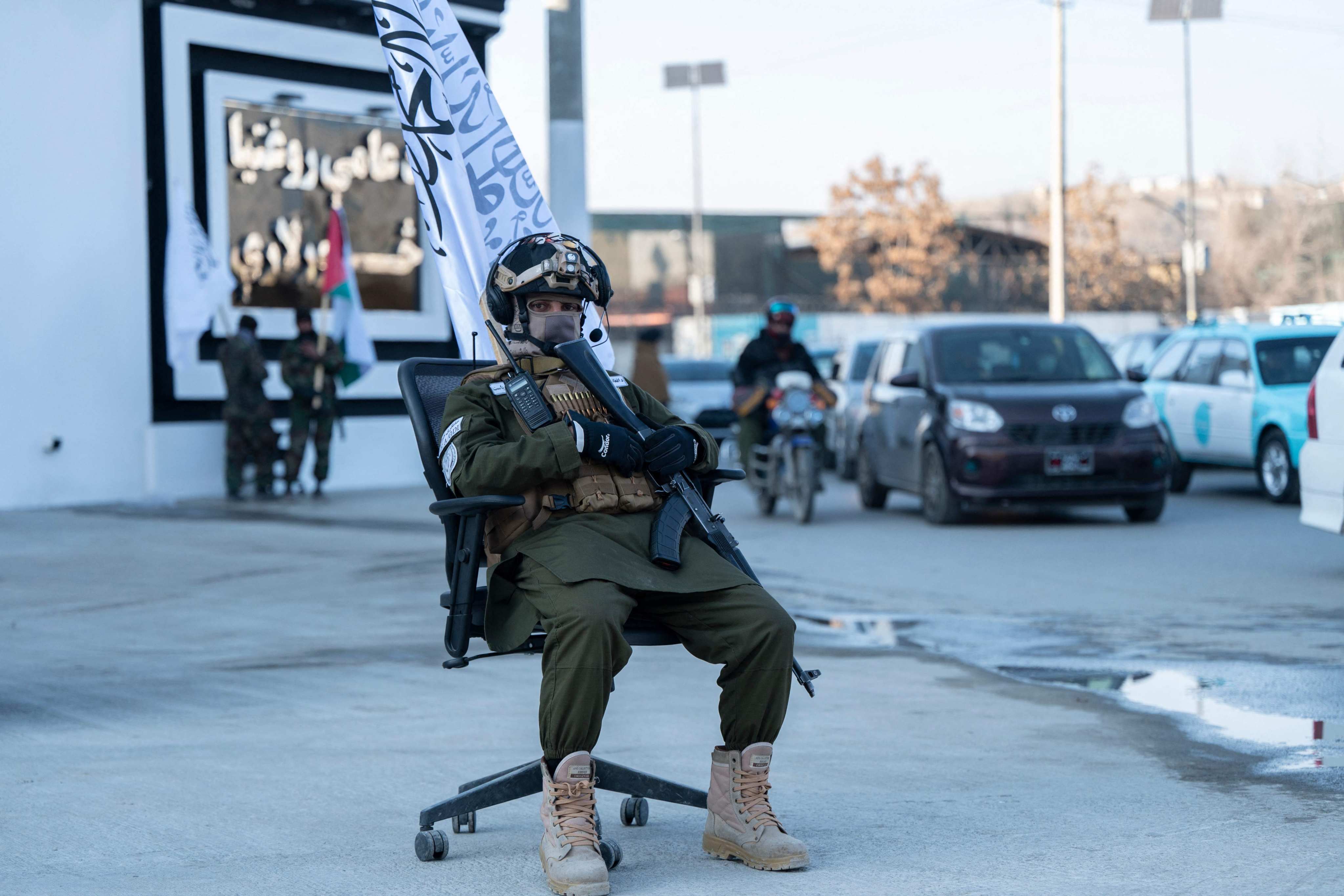 Taliban security personnel in Kabul, Afghanistan. Photo: AFP