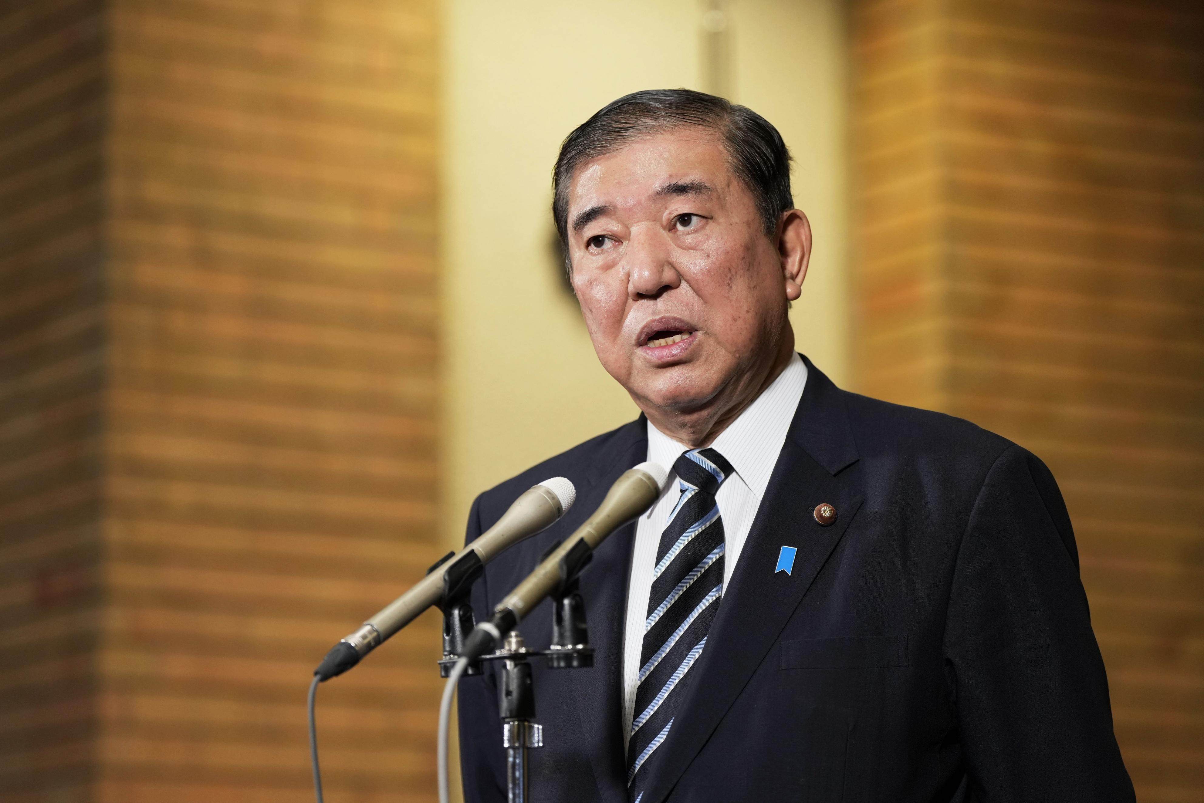 Japanese Prime Minister Shigeru Ishiba in Tokyo on January 13. Photo: Kyodo