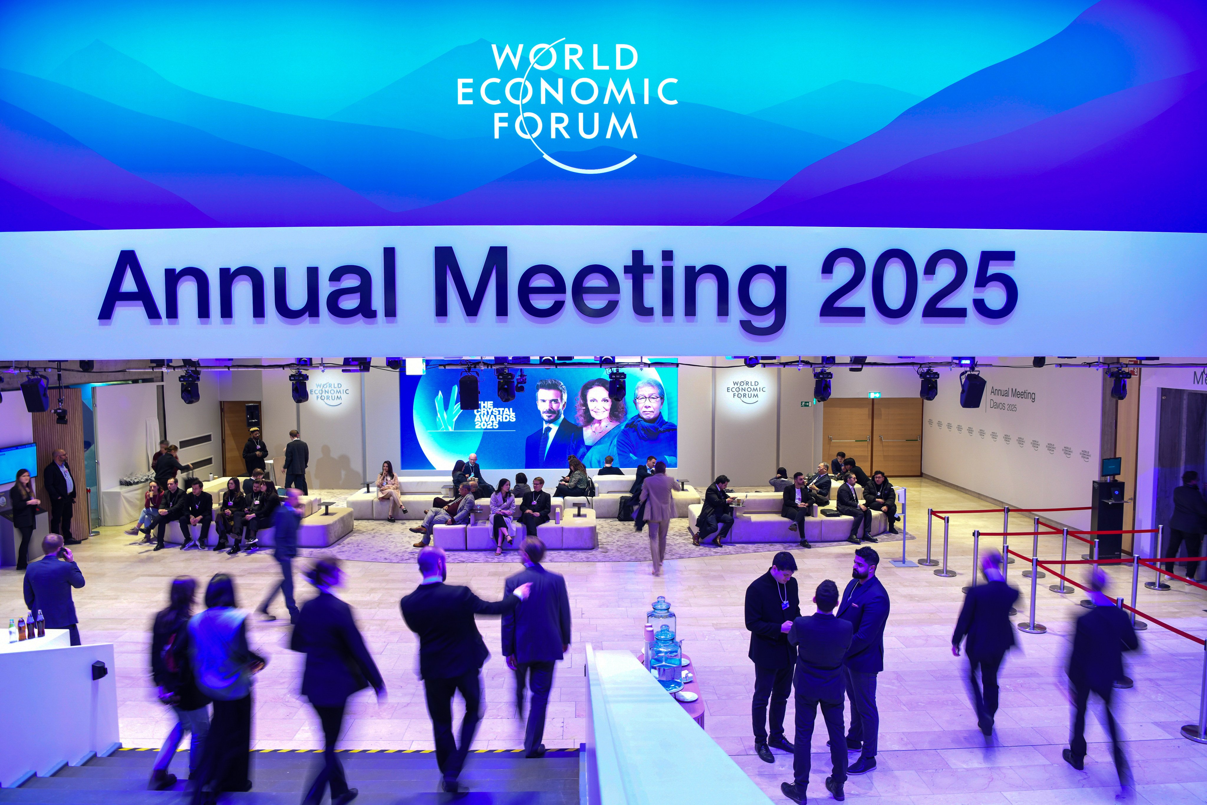 Politicians and industry leaders gather at the World Economic Forum in Davos, Switzerland in January 2025. Photo: Xinhua