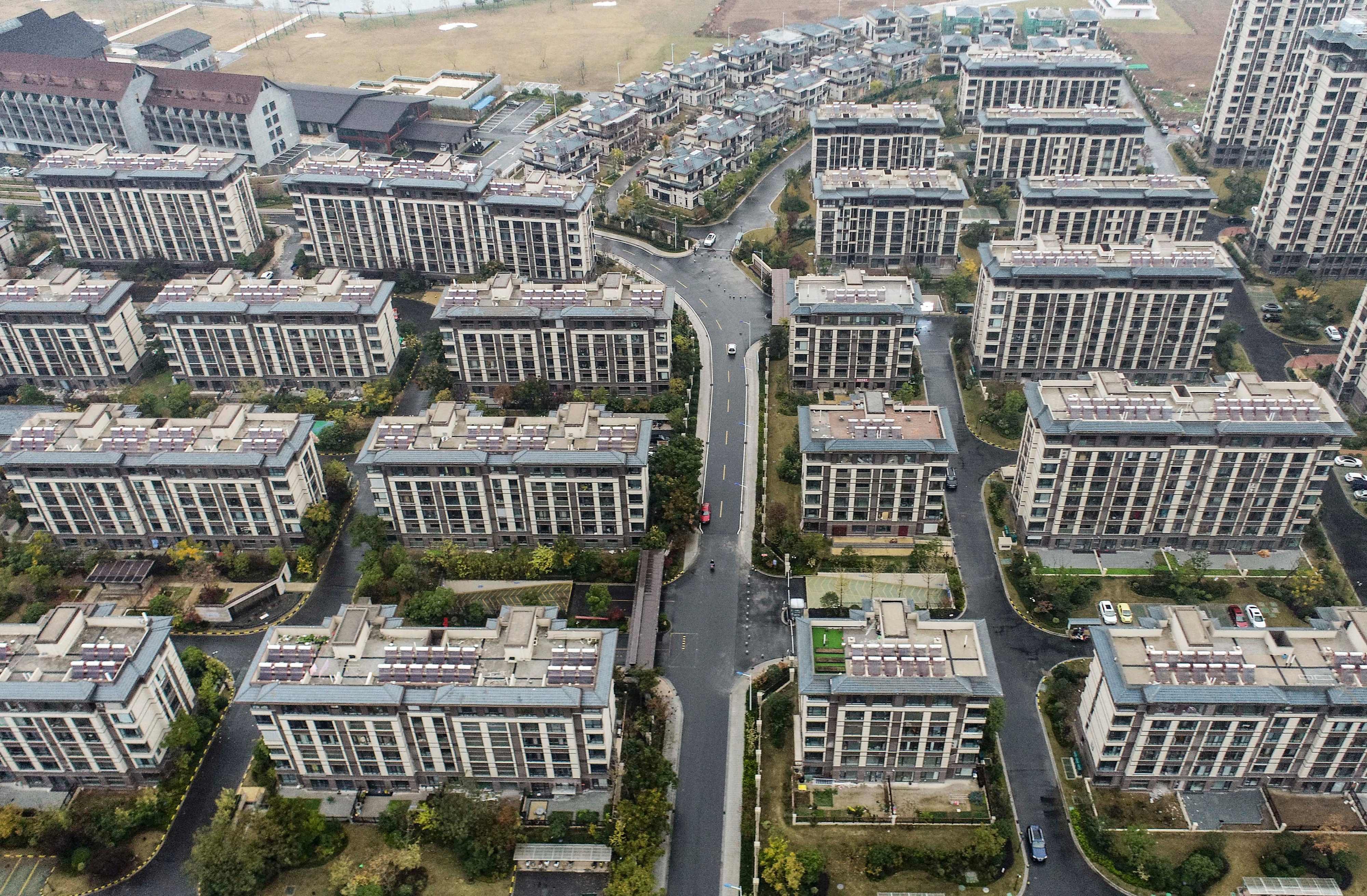 Residental buildings in Huaian in eastern Jiangsu province, in November 2022. Photo: AFP