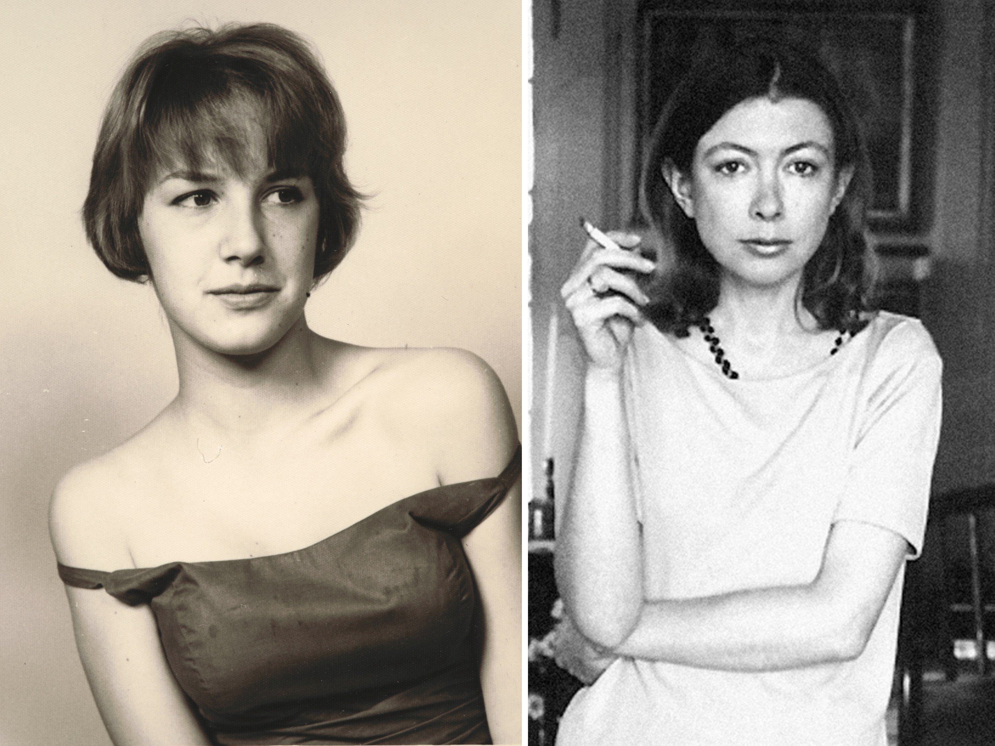 Young Eve Babitz and Joan Didion. Photos: The Huntington Library*, Handout