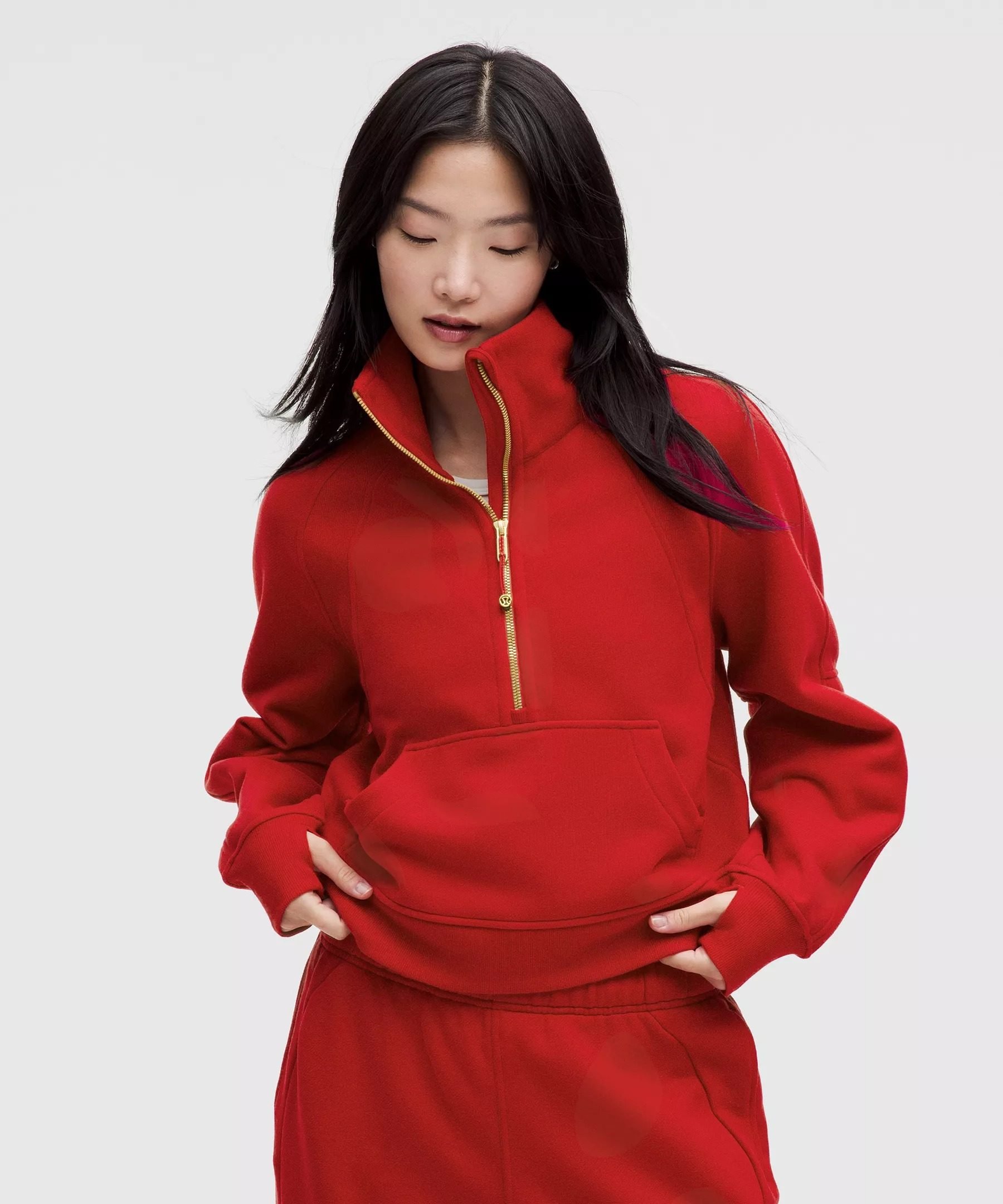 Celebrate Chinese New Year with Lululemon’s Scuba Oversized Funnel Neck top. Photo: handout 