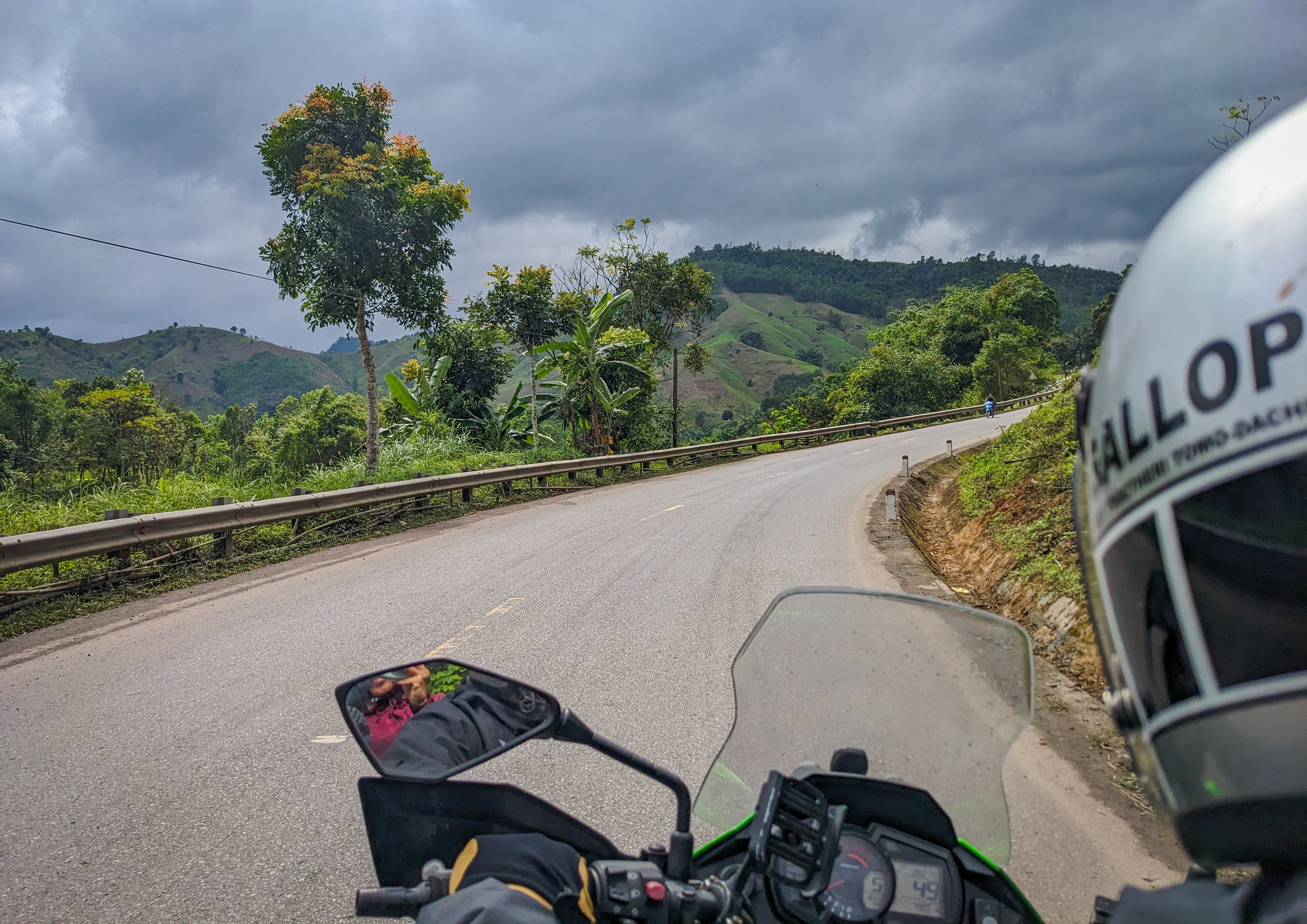 The narrow, twisting Ho Chi Minh Highway. Photo: Fiona Ching