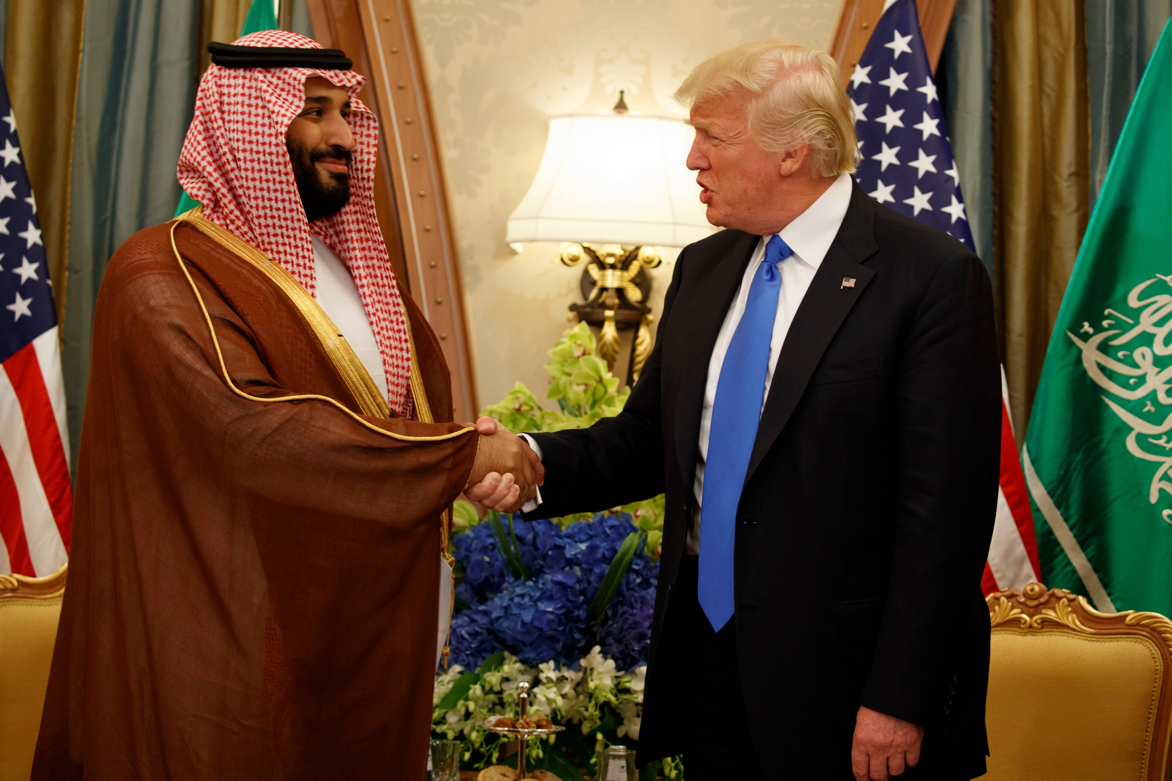 Saudi Arabia’s Mohammed bin Salman and US President Donald Trump in 2017. File photo: AP