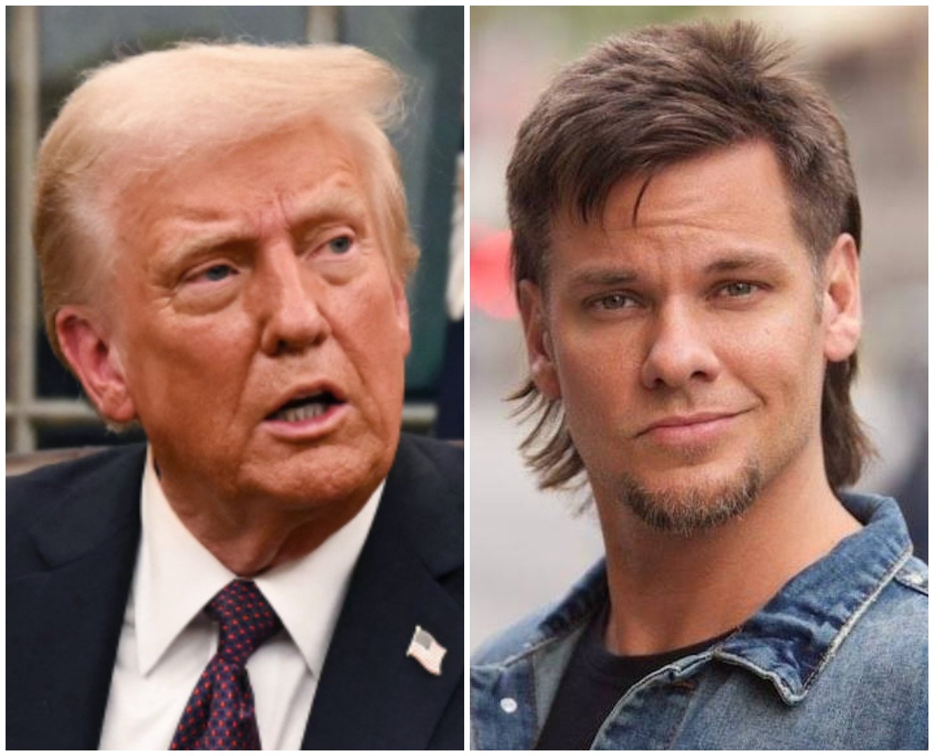 Comedian Theo Von is a Donald Trump fan, despite making a boo boo at the president’s inauguration event. Photos: TNS; Theo Von/Facebook