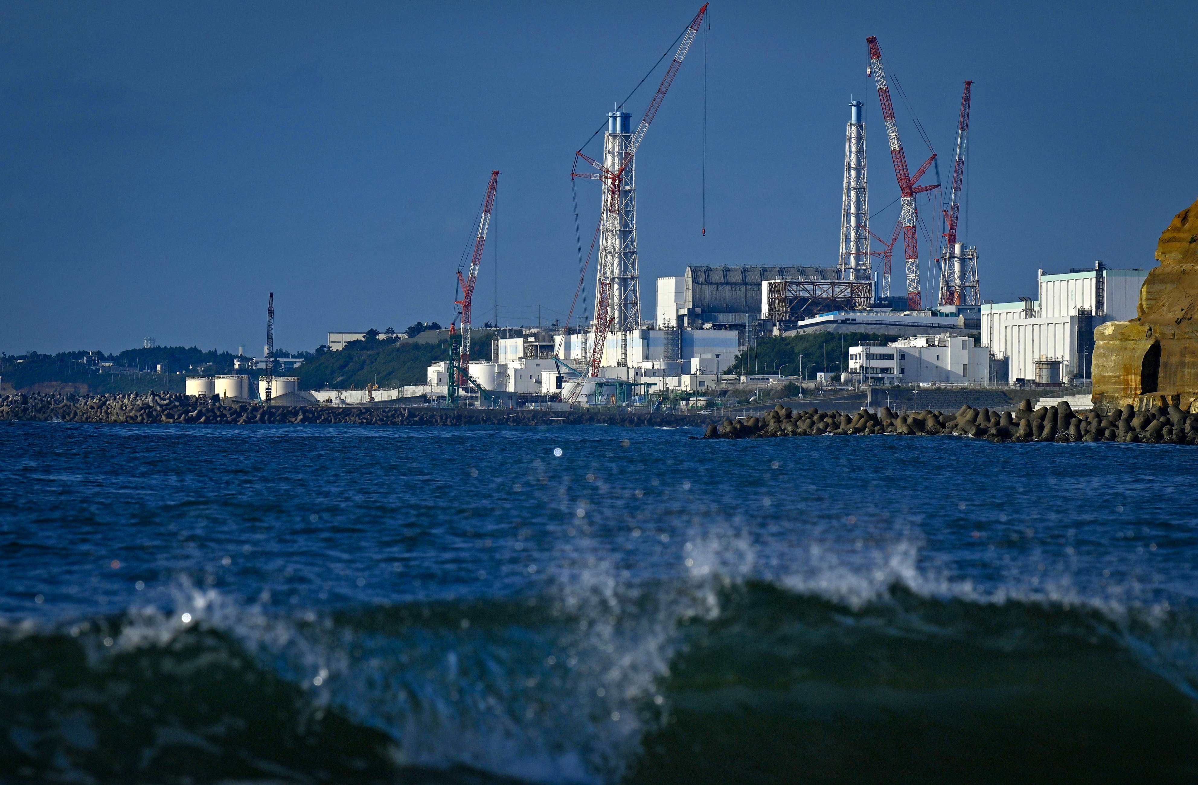 Analyses of Chinese-collected water samples from Fukushima showed no unusual concentrations of harmful radioactive nuclides. Photo: Kyodo 