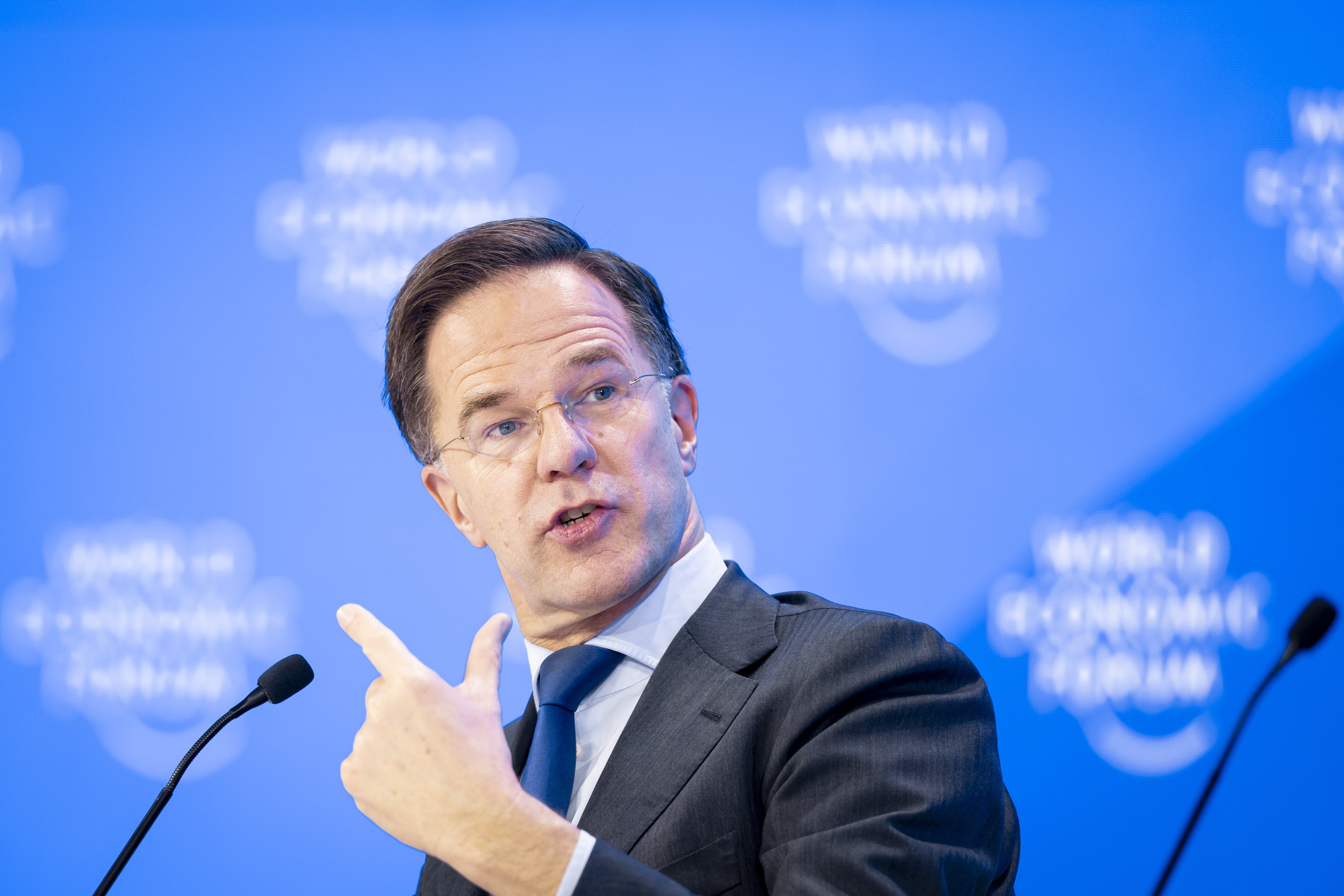 Nato chief Mark Rutte said Europe must invest more in defence, ramp up arms production and take a bigger share of spending on Ukraine aid. Photo: EPA-EFE