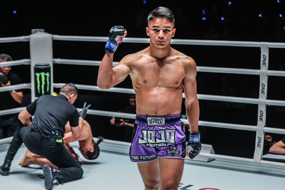 Johan Gazali fought five times on ONE Championship cards in 2023, winning four of those bouts by knockout. Photo: ONE Championship