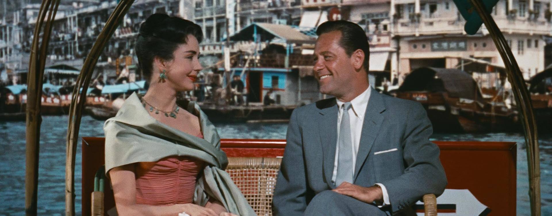 Jennifer Jones and William Holden in a still from Love Is a Many-Splendored Thing (1955). The film, which is set in Hong Kong, won three Oscars and made an impressive US$4 million at the box office, but over the years its sheen has faded. 