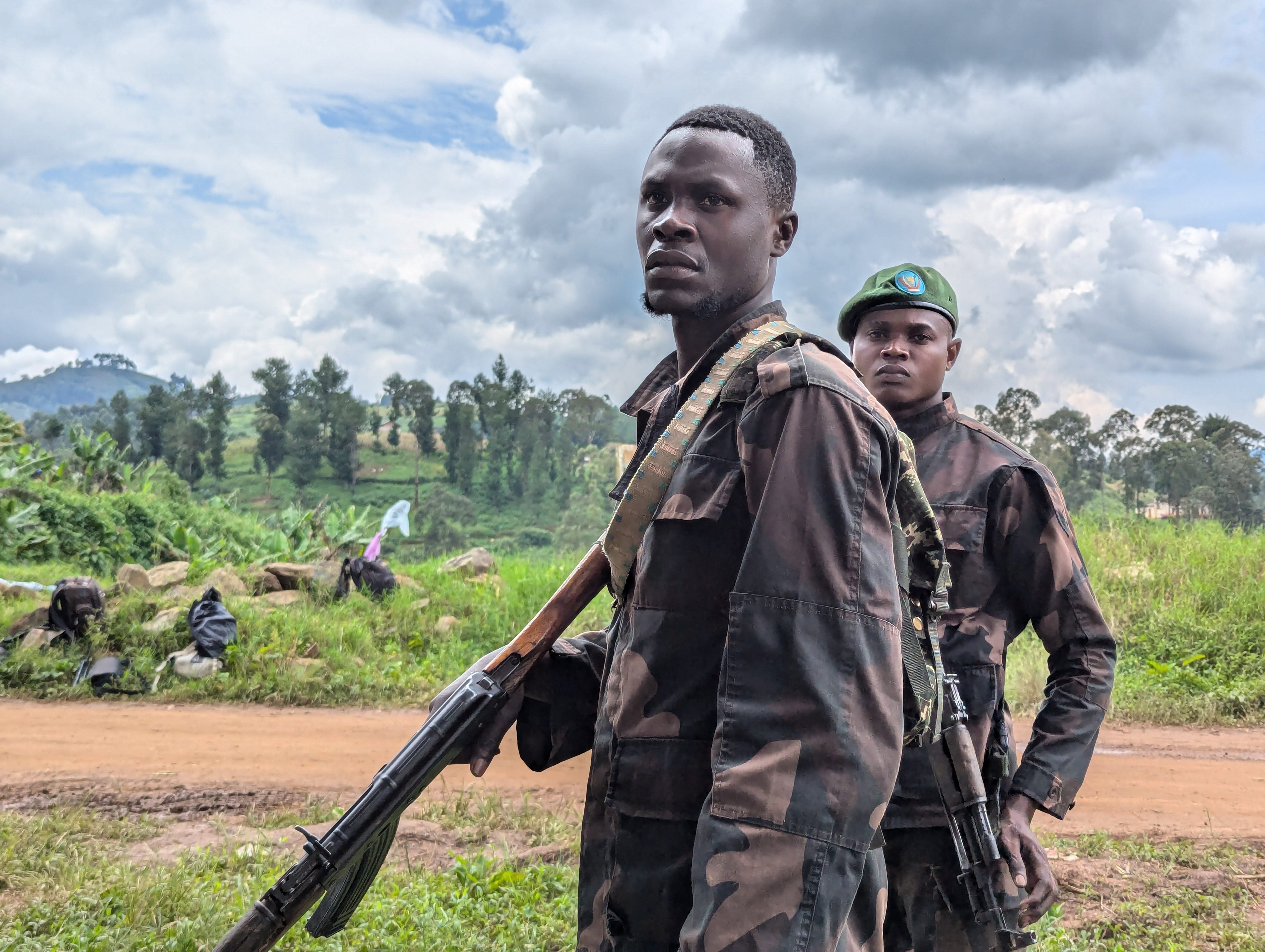 Democratic Republic of Congo soldiers in the eastern part of the country, where hundreds of thousands of people have been displaced by intense fighting with armed militia groups which broke out in November. Photo: Xinhua