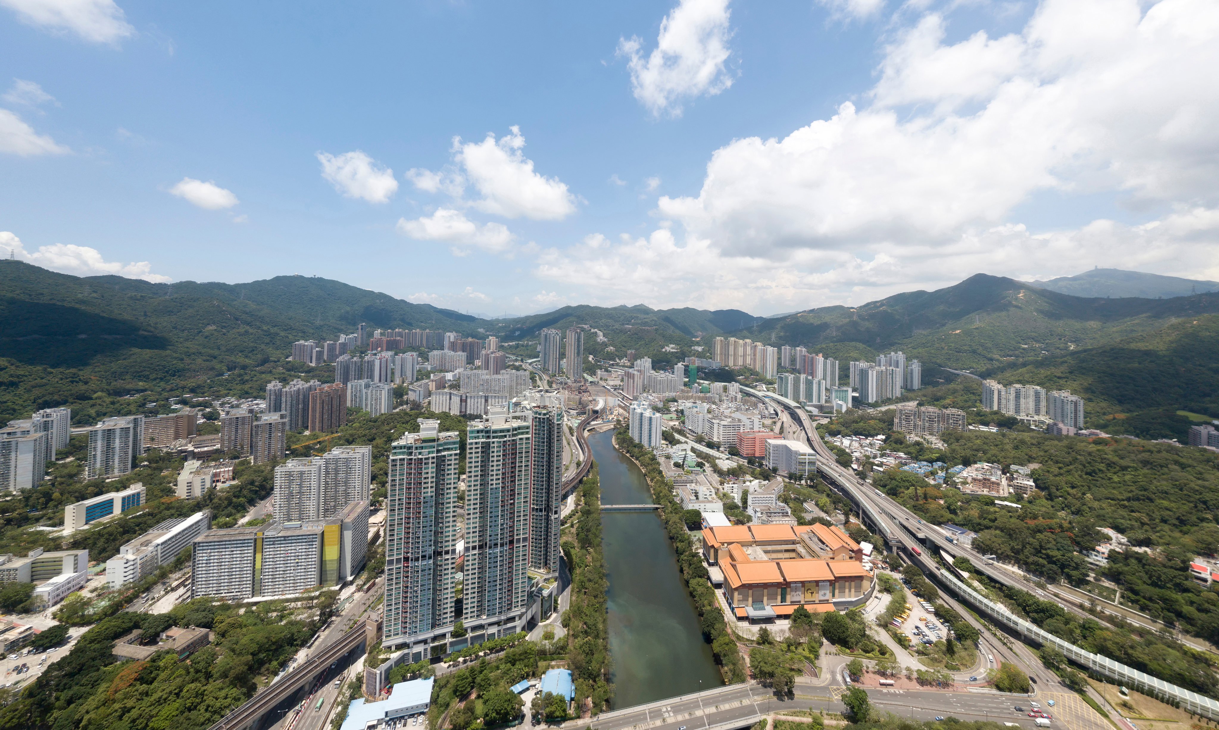 An aerial view of Tai Wai, Sha Tin. Photo: Shutterstock