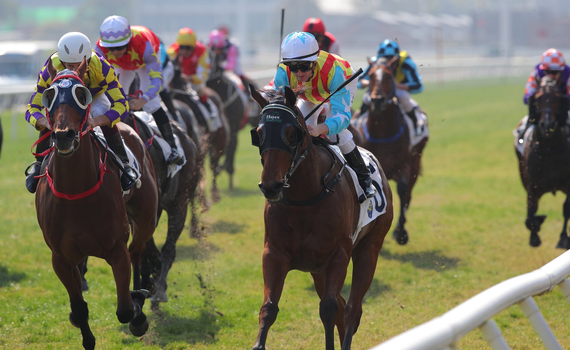 Enjoy Golf (left) is held by Circuit Jolly at Sha Tin earlier this month.