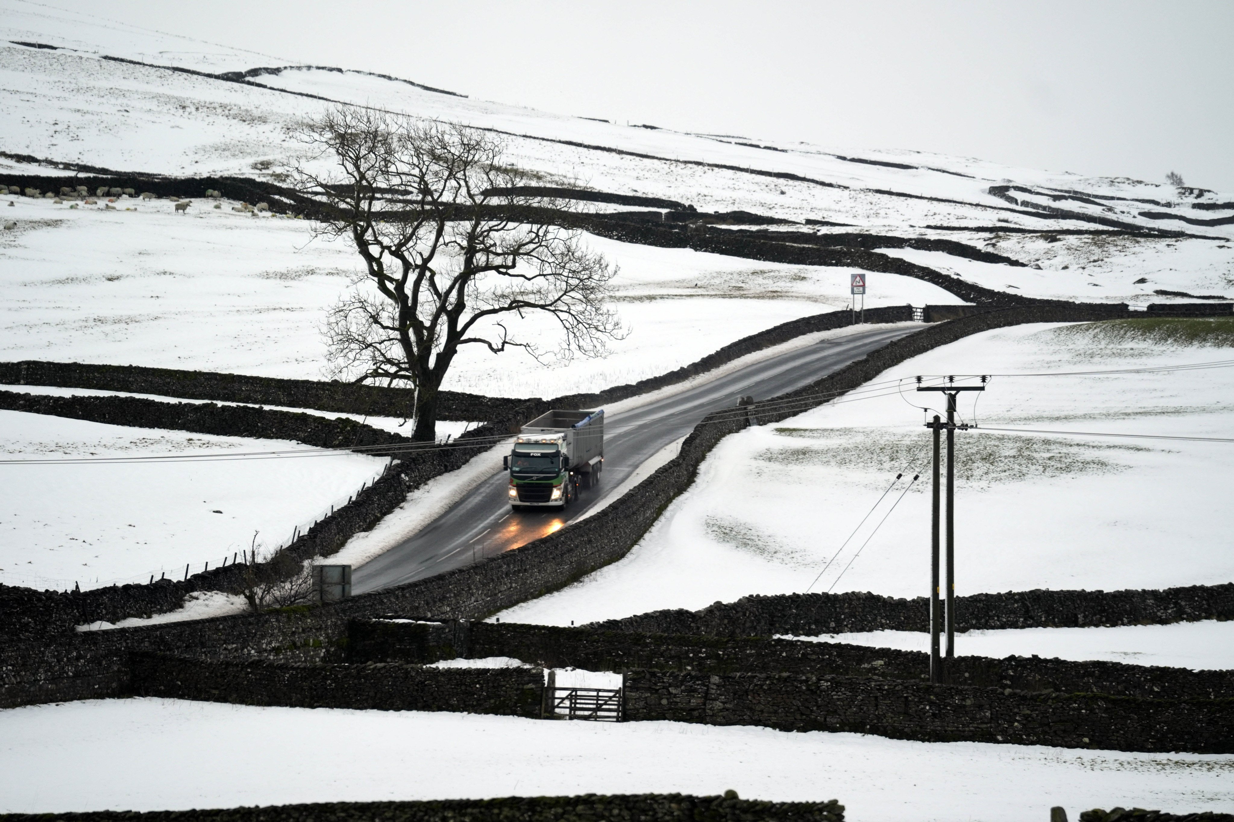 A truck makes its way through Studfold in the Yorkshire Dales, UK, where Lamduan Armitage’s body was found in 2004. Photo: dpa