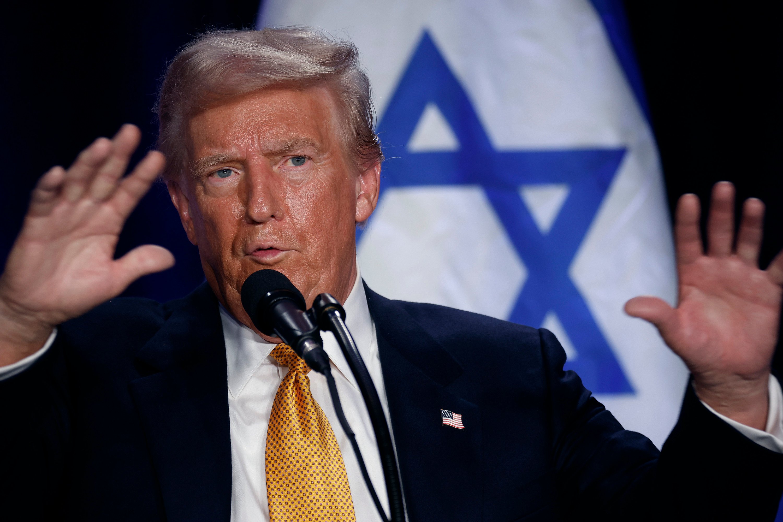 US President Donald Trump has ordered the end of a hold imposed by former president Joe Biden on the supply of 2,000-pound (907kg) bombs to Israel. Photo: TNS