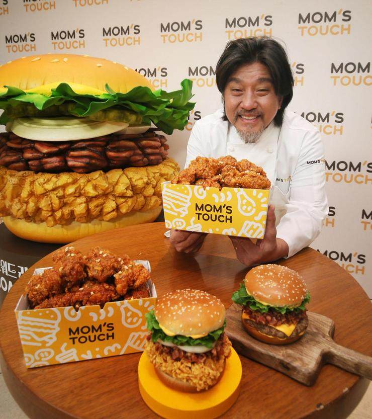 Korean celebrity chef Edward Lee promotes the Edward Lee Chef Collection for fast food company Mom’s Touch in Seoul, South Korea. Photo: courtesy of Mom’s Touch