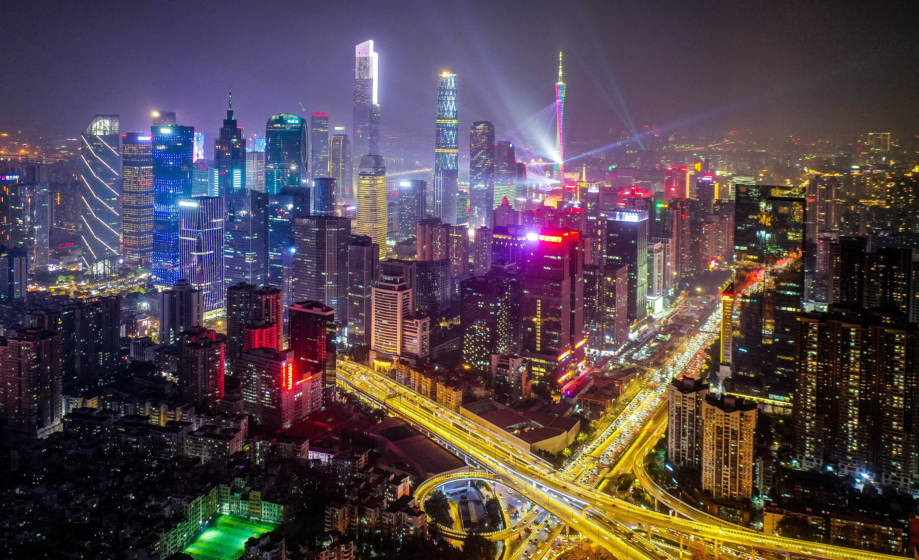 Guangzhou, capital of southern China’s Guangdong province, saw its economy grow by just 2.1 per cent in 2024. Photo: Xinhua