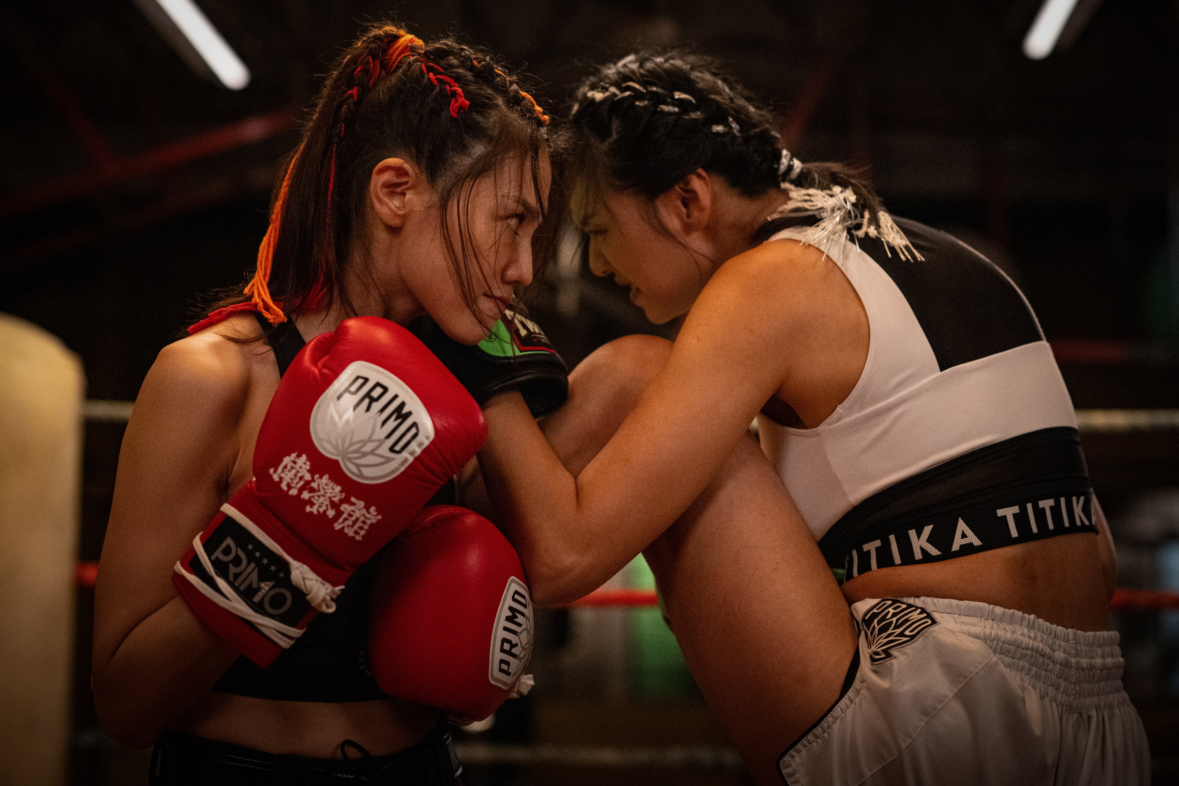 Chrissie Chau (left) and Louise Wong in a still from Hit N Fun.