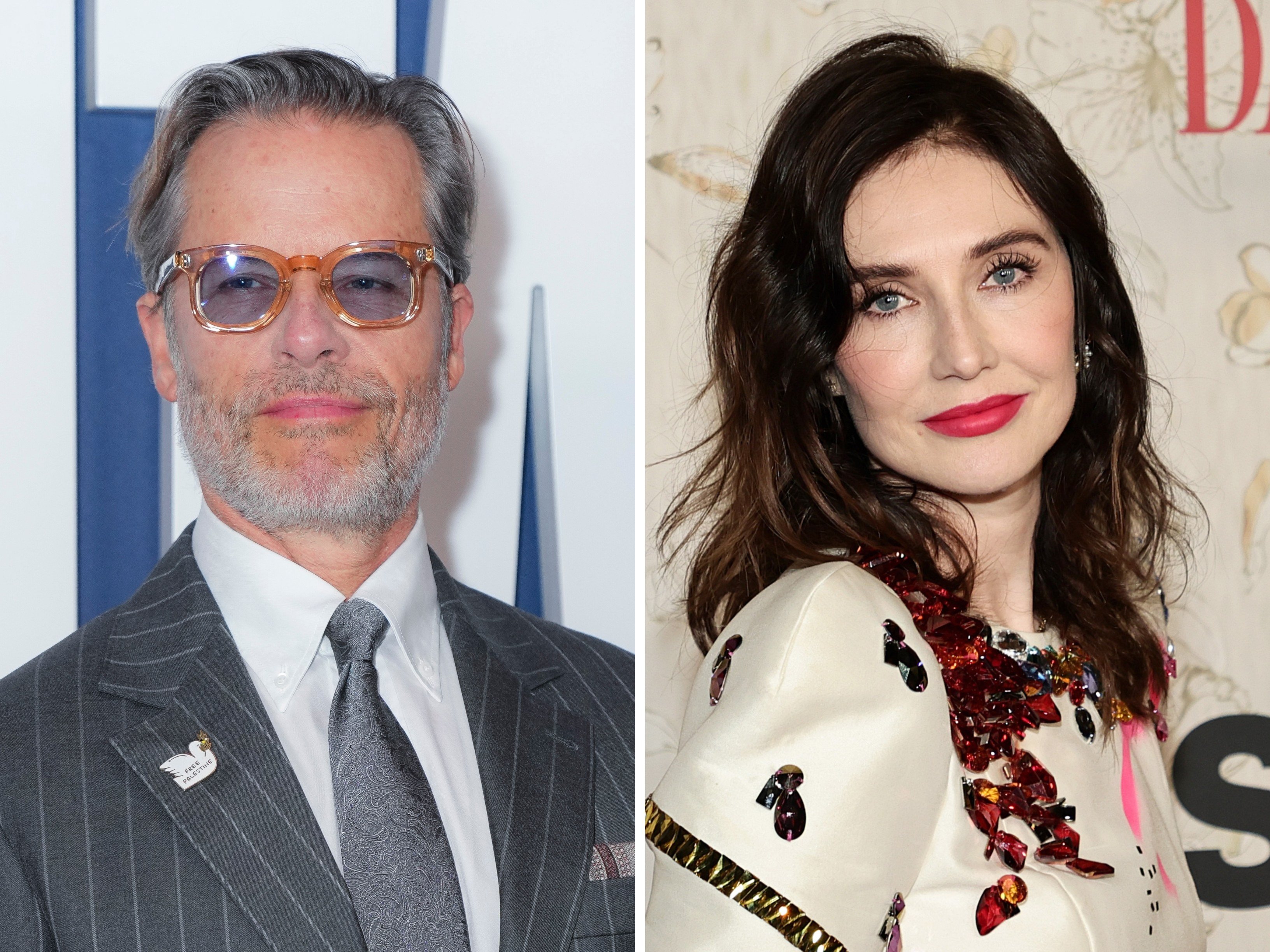 Dutch actress Carice van Houten, 48, and Guy Pearce are no longer an item. Photos: Getty Images; AP