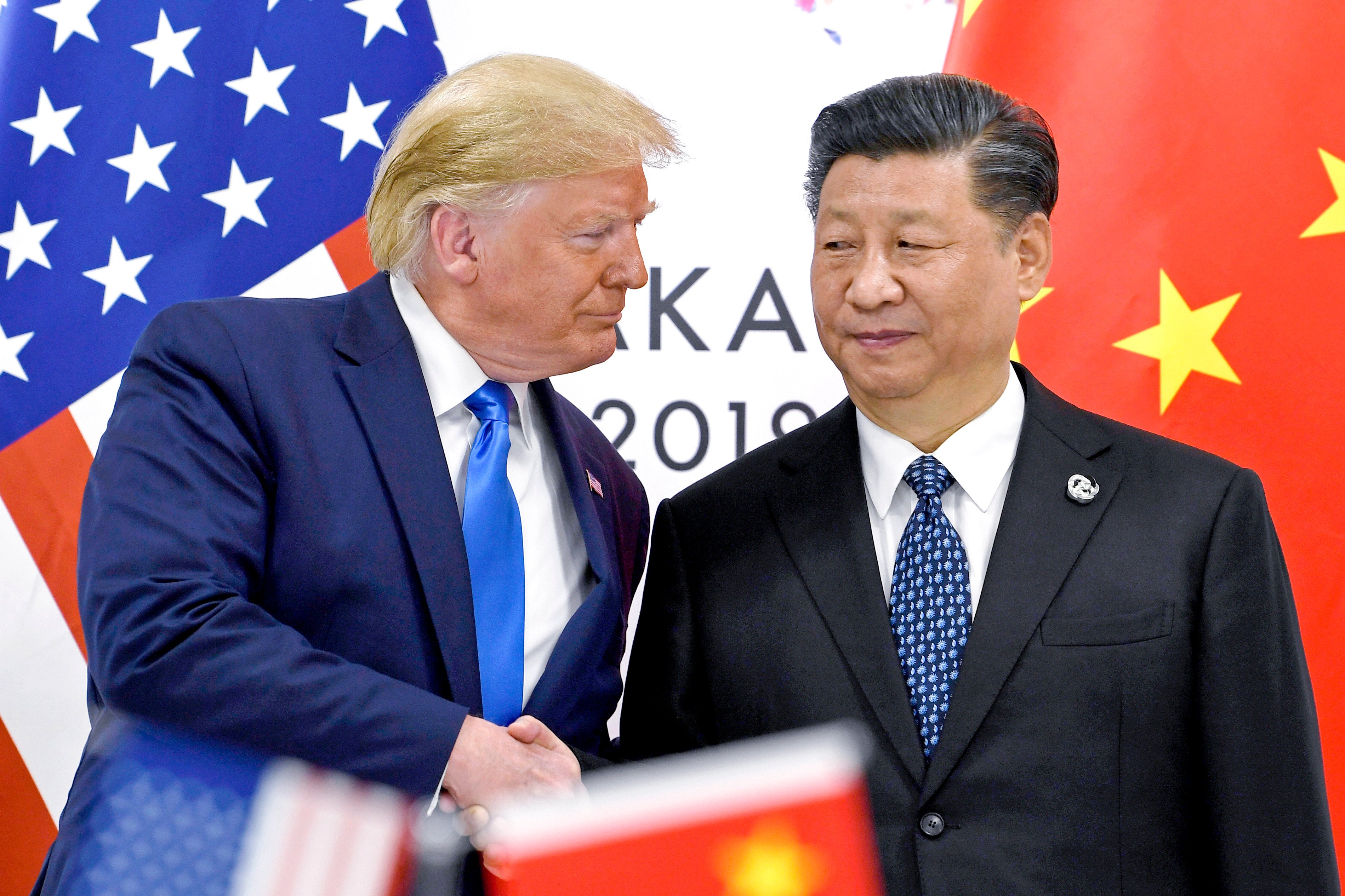 President Donald Trump shakes hands with China’s President Xi Jinping during a meeting on the sidelines of the G20 summit in Osaka, Japan, in June 2019. Photo: AP