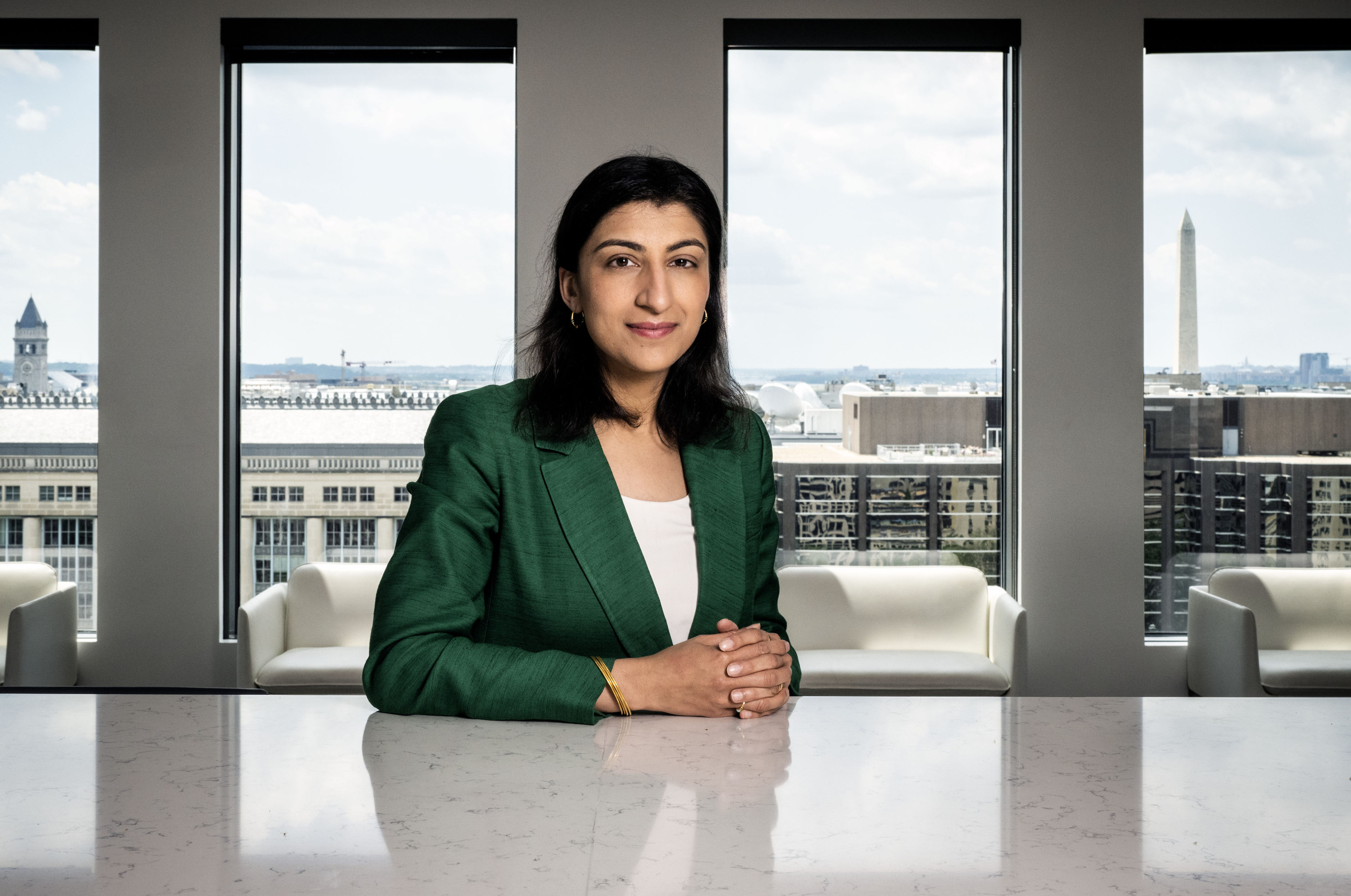 Lina Khan, the outgoing head of the Federal Trade Commission, sent a memo to staff saying she will step down in the coming weeks. Photo: Getty Images