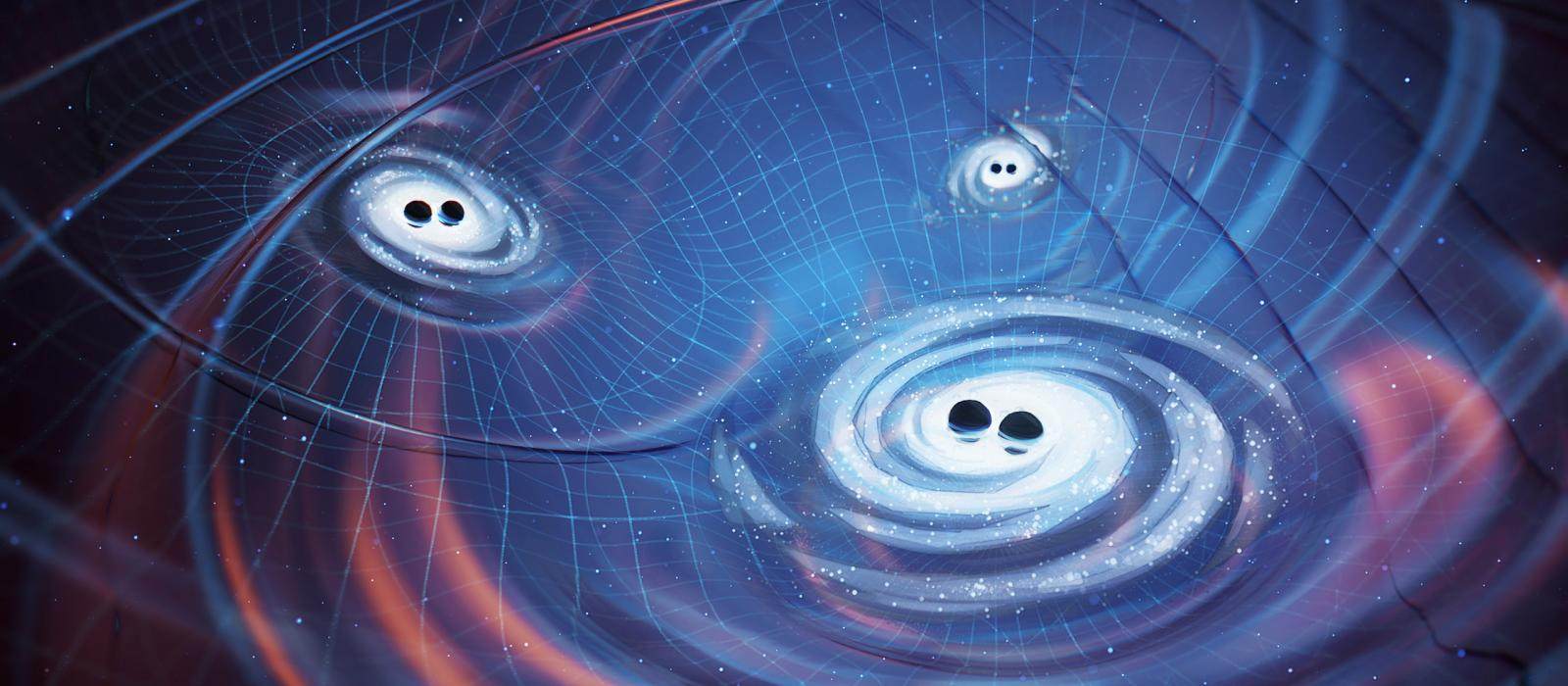 Nanohertz gravitational waves are extremely low-frequency, with wavelengths spanning several light years. These waves are thought to originate from supermassive black hole binaries, cosmic phase transitions in the early universe, and oscillations of cosmic strings. Photo: NANOGrav