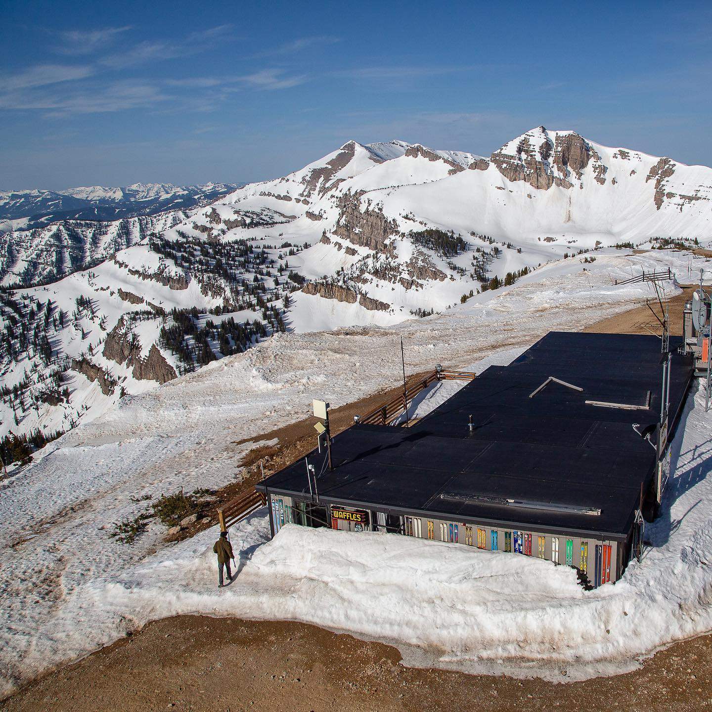 Corbet’s Cabin at Jackson Hole, Wyoming, is famous for its waffles. Photo: Instagram/jacksonhole