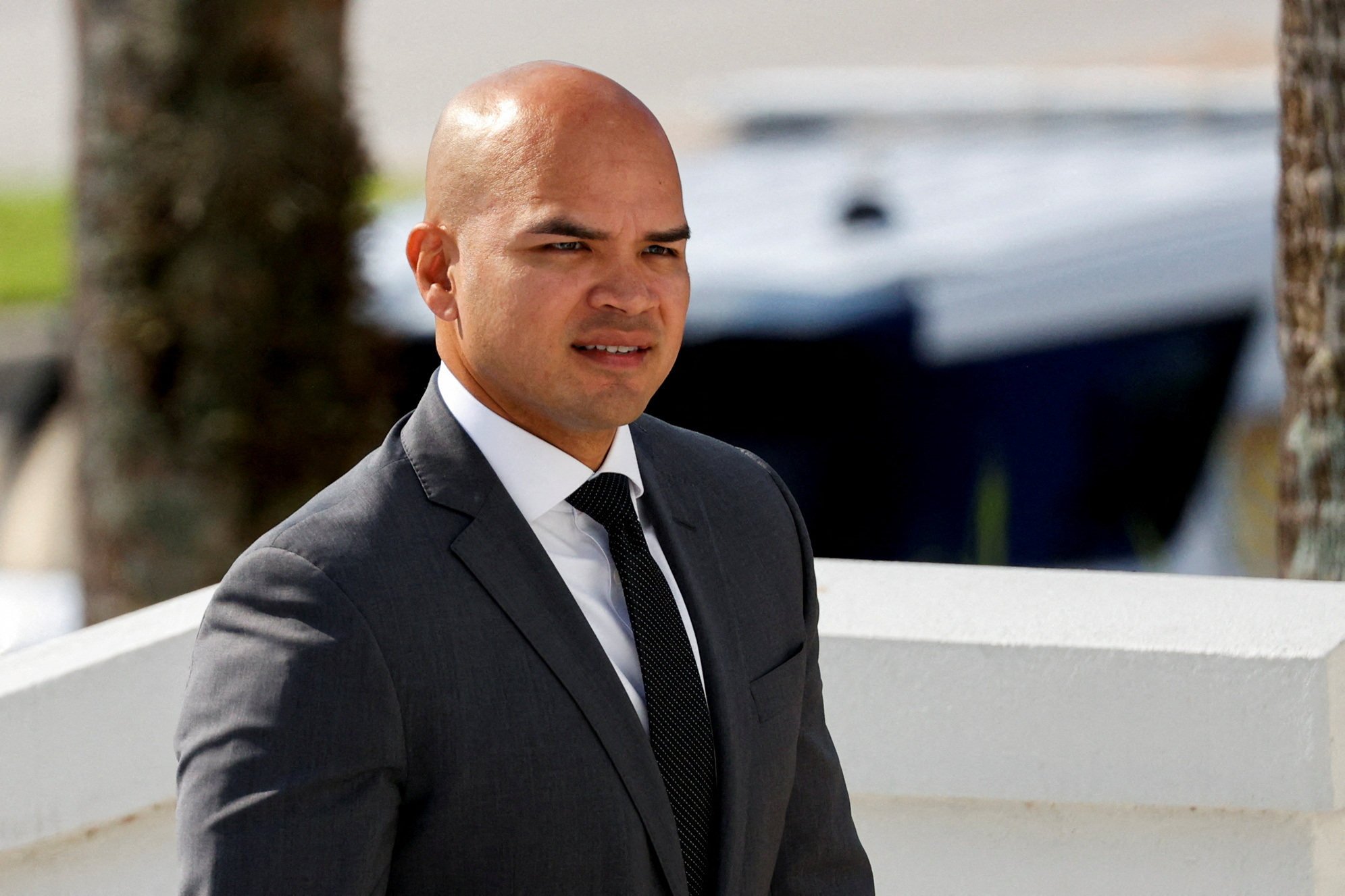 Walt Nauta, Donald Trump’s personal valet, arrives at at court in Fort Pierce, Florida, in August 2023. Photo: Reuters