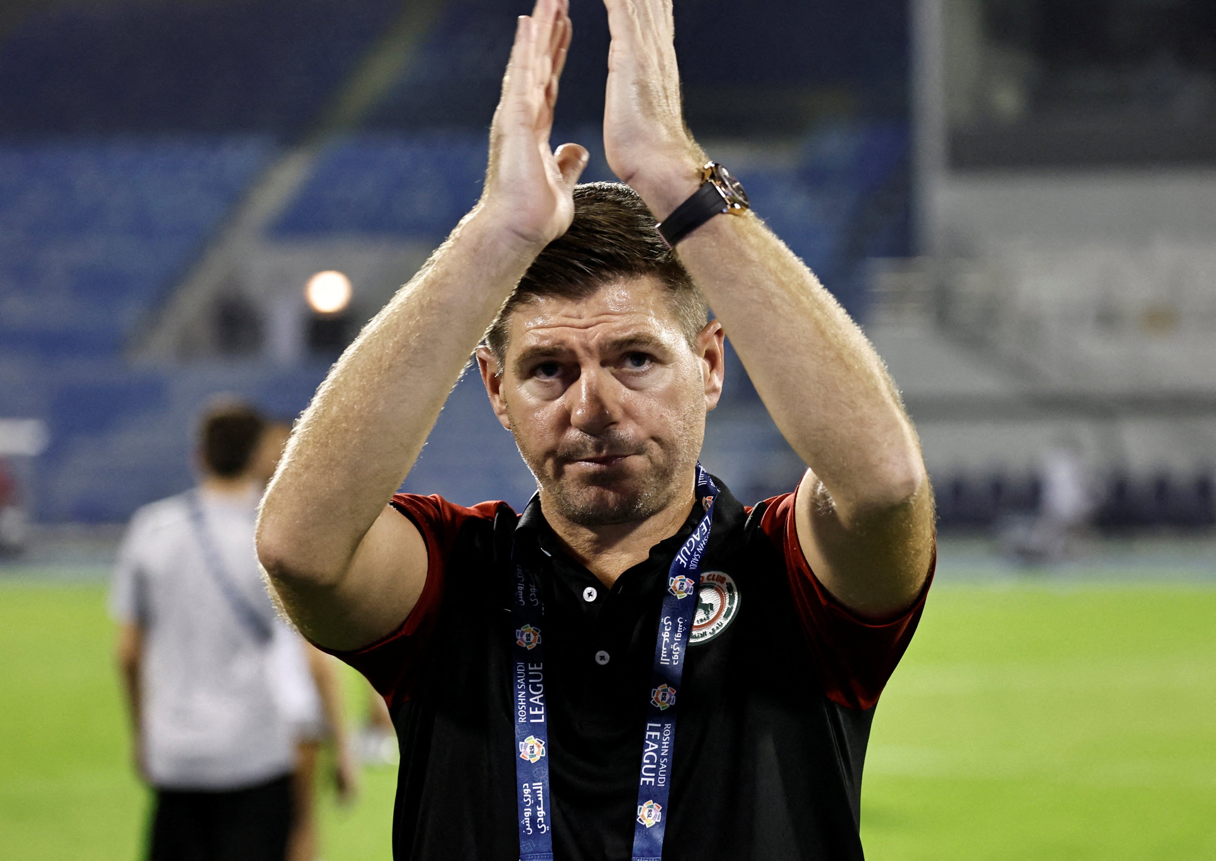 Steven Gerrard has left Al Ettifaq by mutual consent. Photo: Reuters