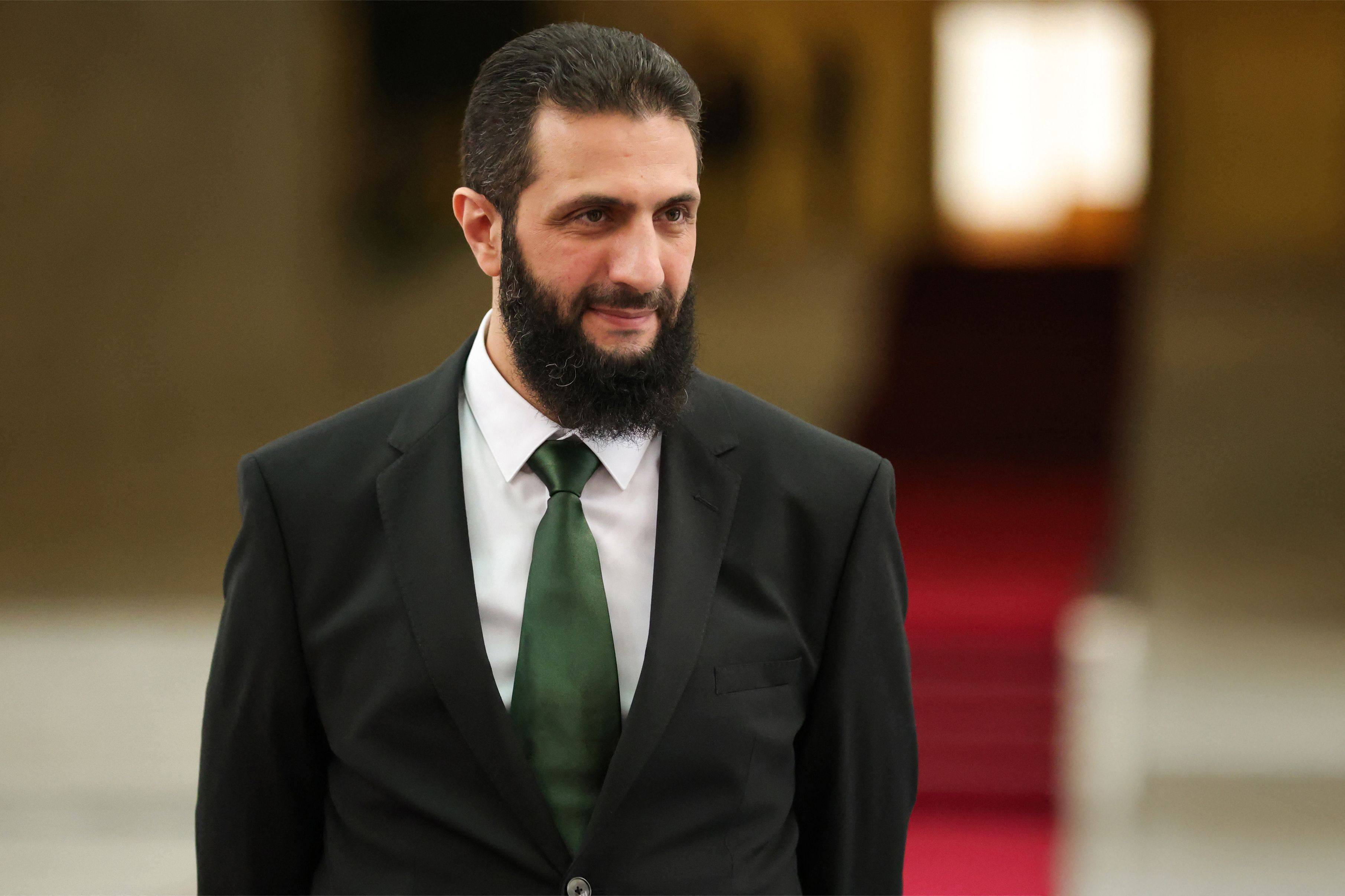 Syria’s new leader Ahmed al-Sharaa is seen at the presidential palace in Damascus on January 16. Photo: Syria’s Transitional Government via AFP