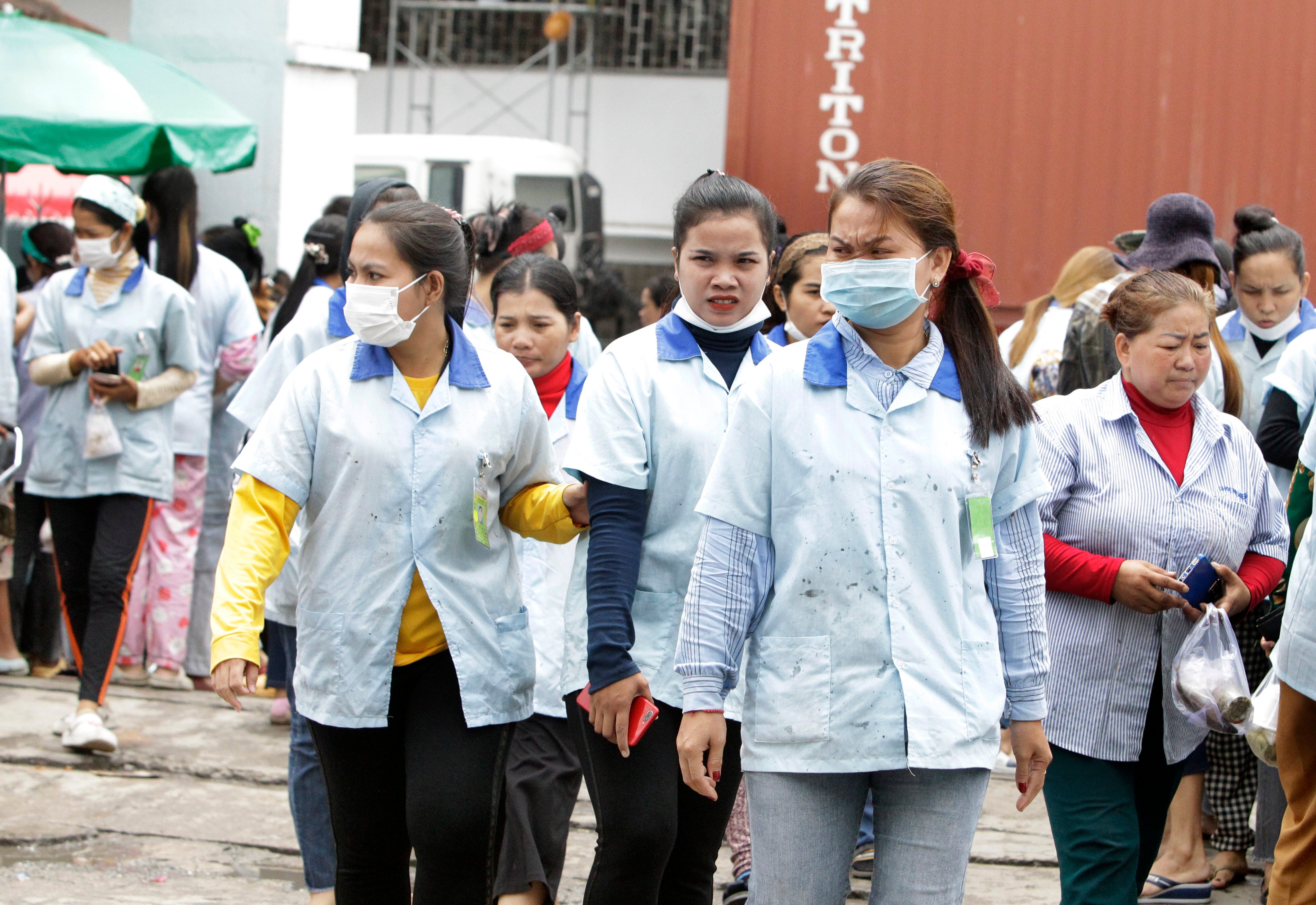 Workers leave a garment factory for lunch in Phnom Penh, Cambodia, on September 21, 2022. Free trade has been a mixed economic blessing for countries in the developing world, not least those in Asia. Photo: Xinhua