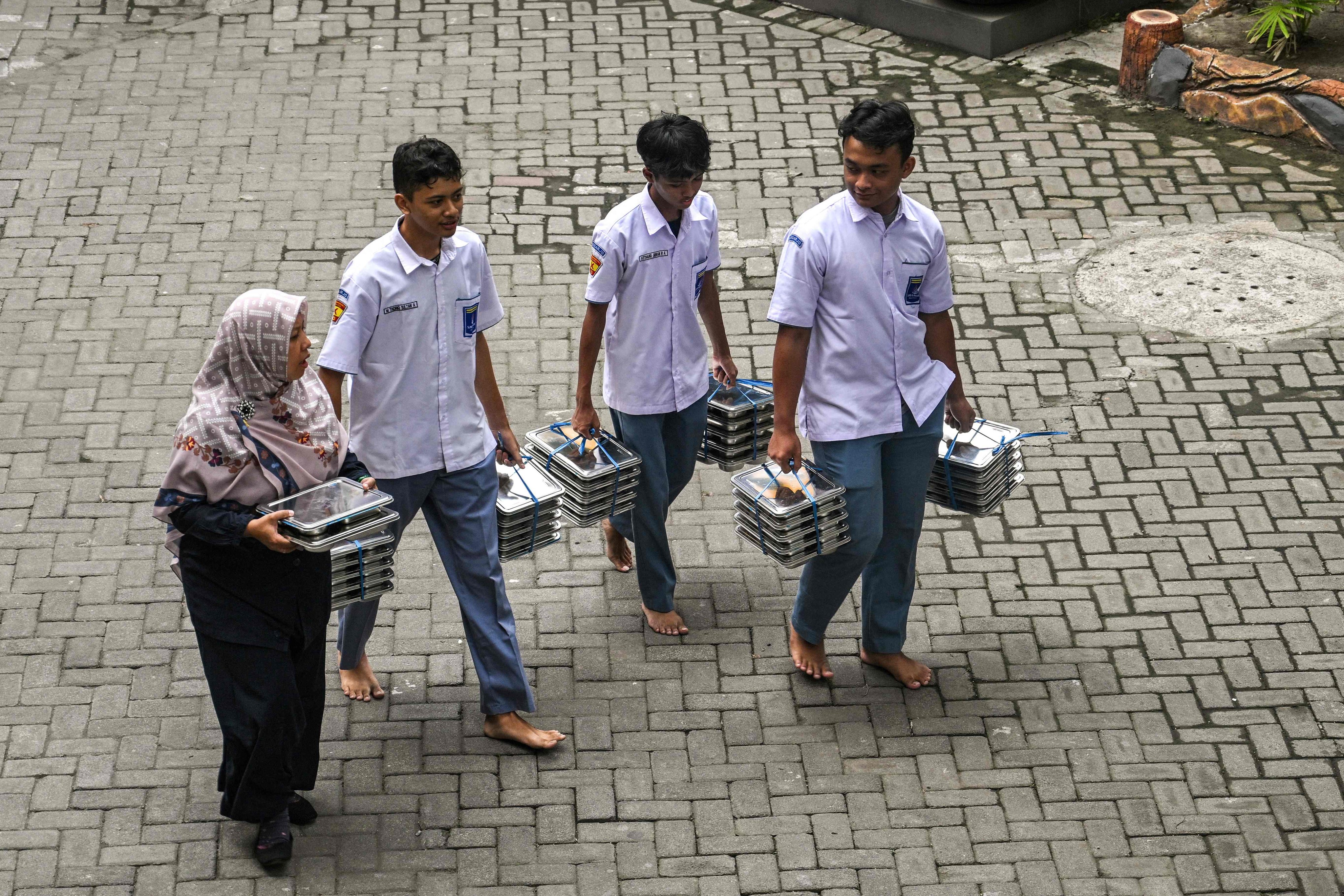 Indonesia’s US$4.4 billion free-meal programme aims to tackle malnutrition and boost economic growth. Photo: AFP