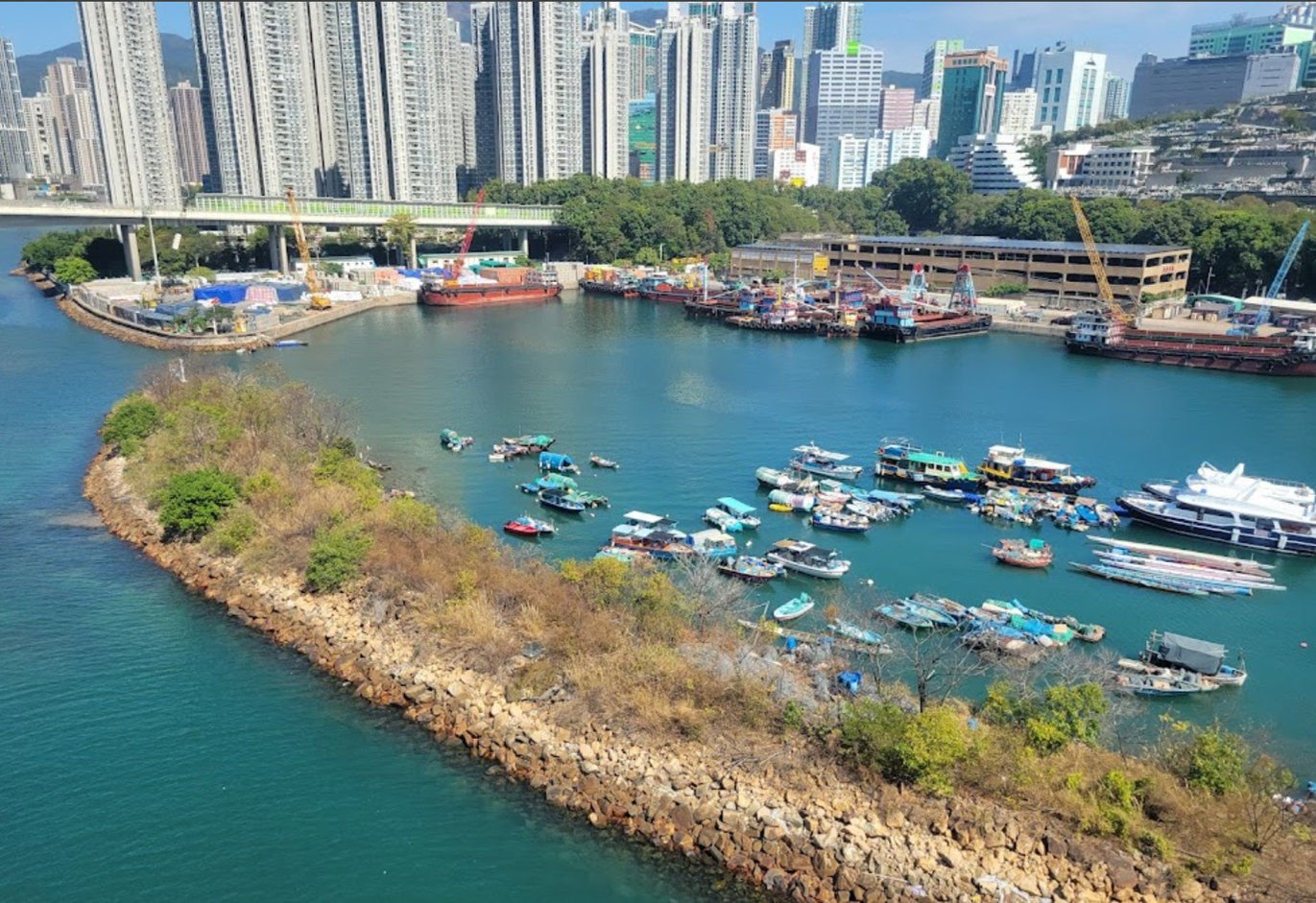 Rambler Channel Typhoon Shelter near Kwai Chung. Photo: Google Maps