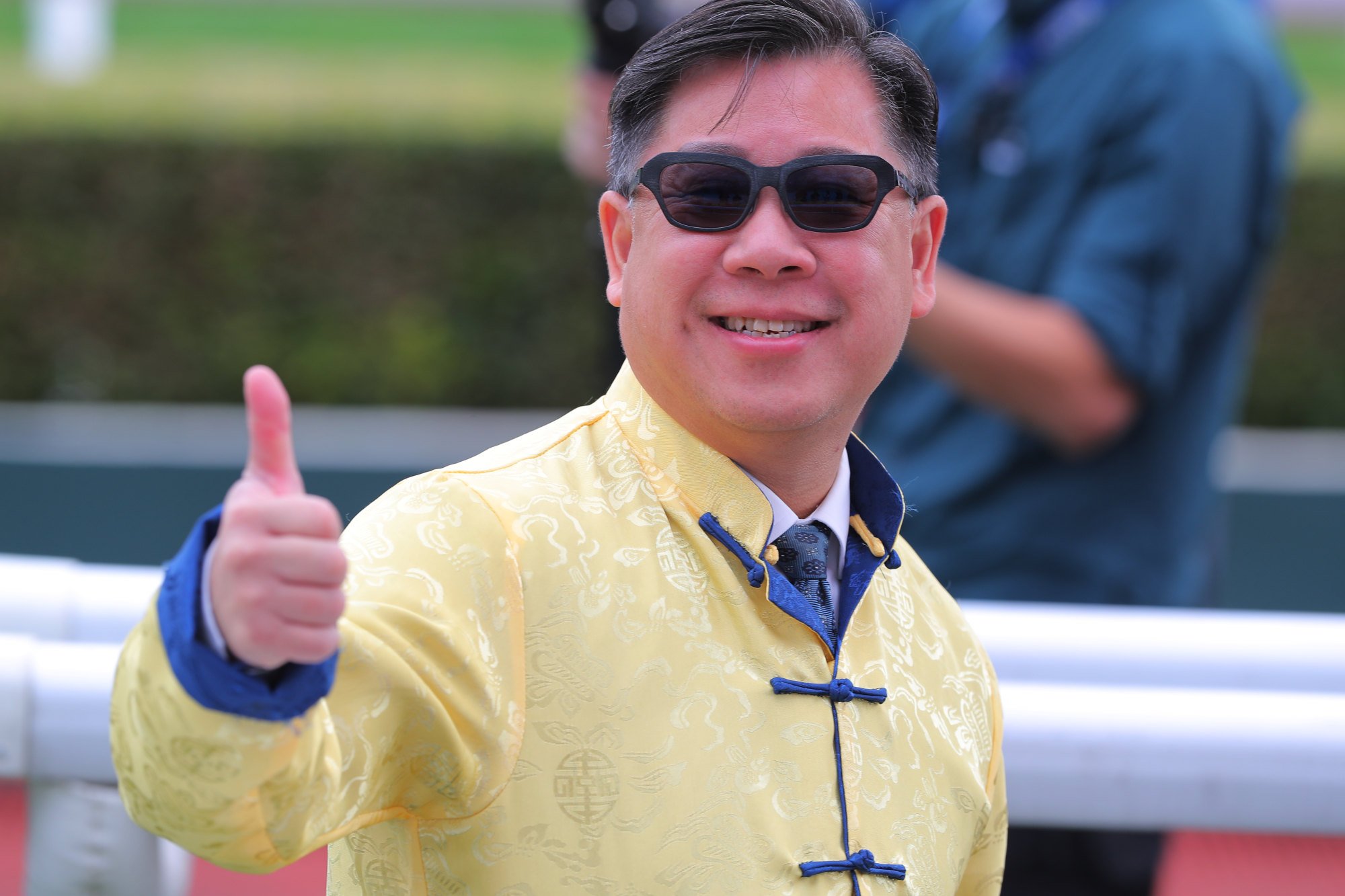 Dennis Yip is all smiles after beginning the Year of the Snake in style.