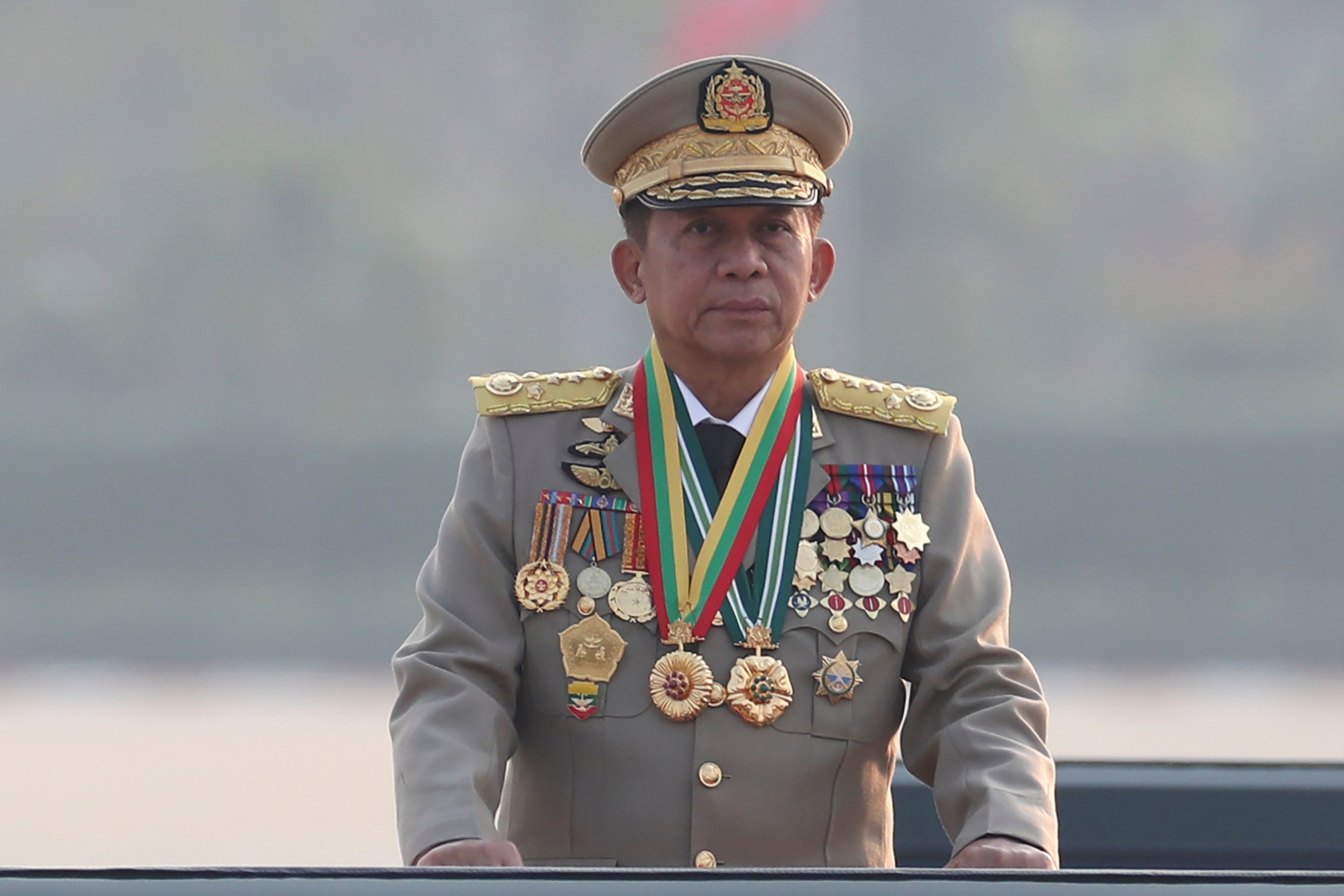 Myanmar military leader Senior General Min Aung Hlaing. Photo: AP