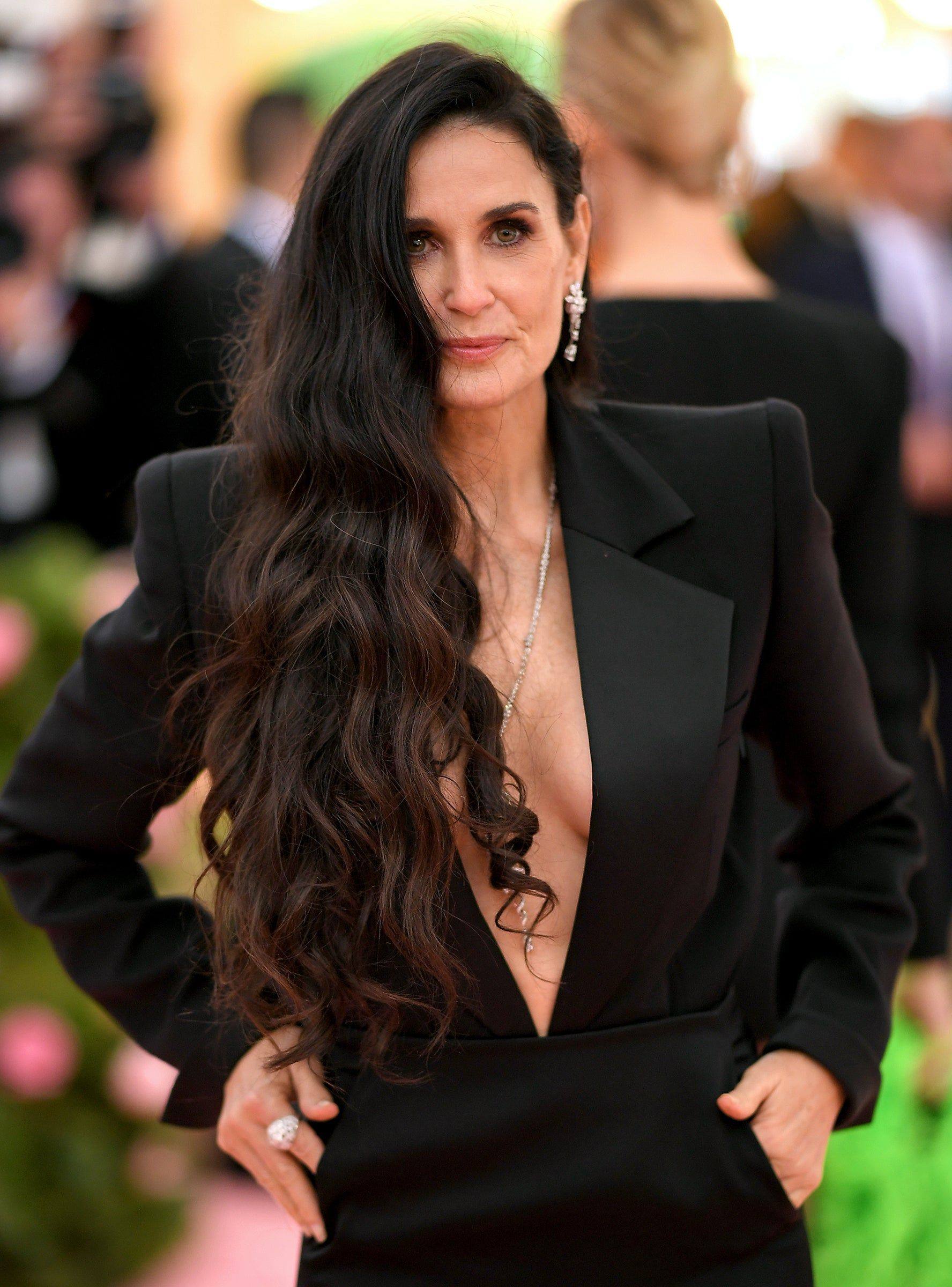 The secret to luscious locks like Demi Moore’s lies in eating well and doing as little as possible to your hair.