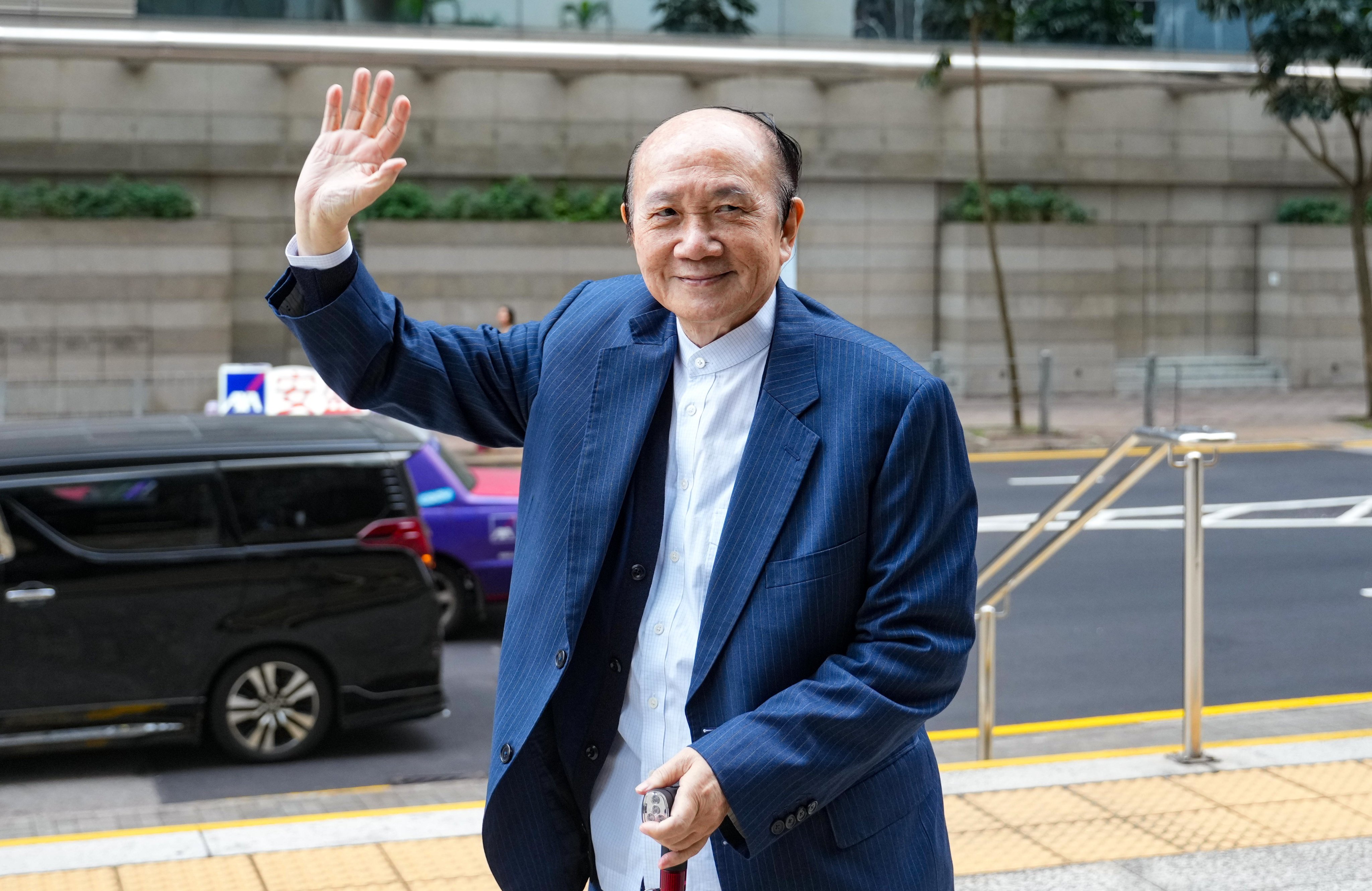 Former lawmaker Chim Pui-chung arrives at District Court in December of last year. Photo: Sam Tsang