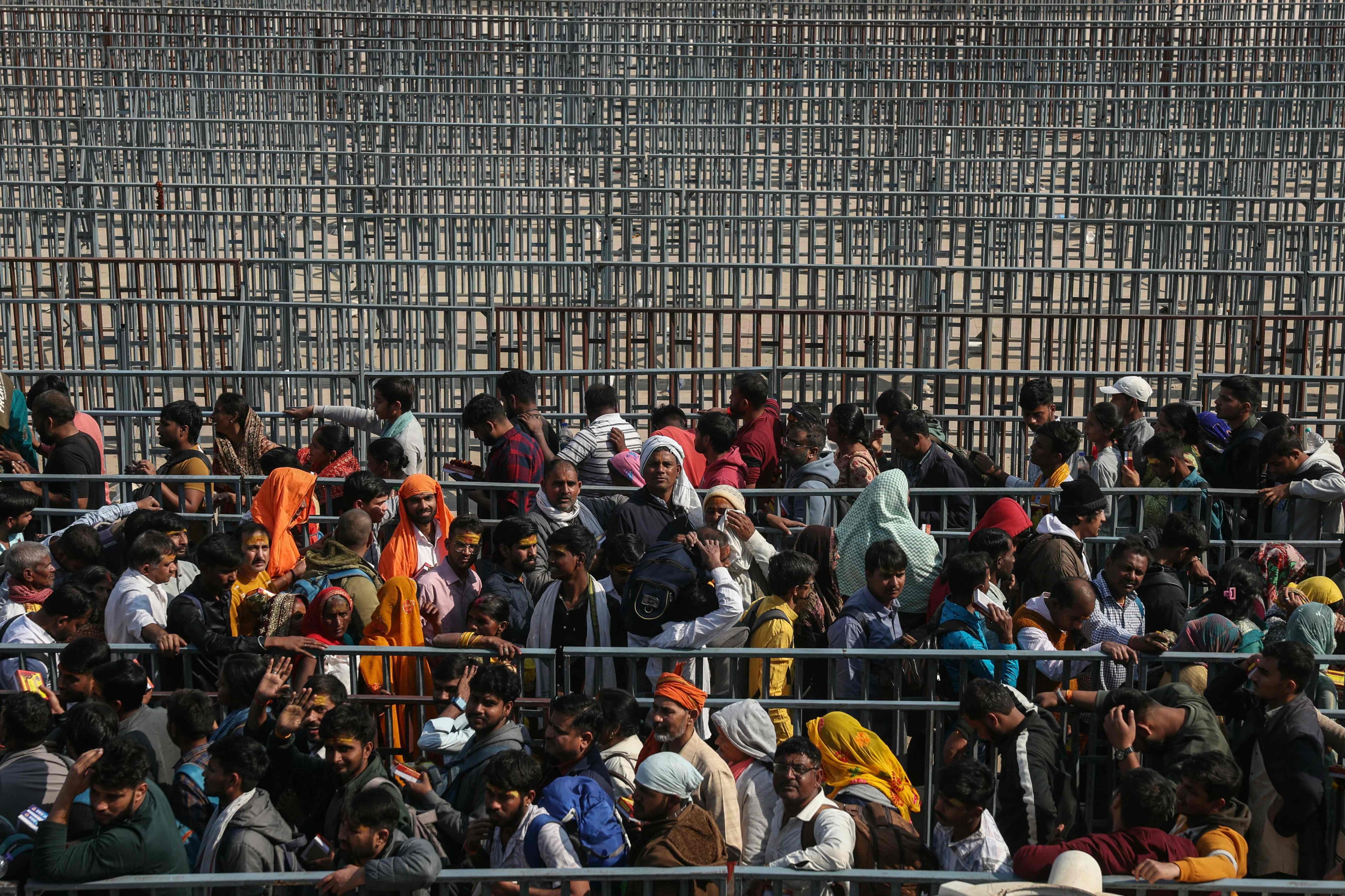 Despite a deadly stampede, millions of Hindus continued to flock to the Kumbh Mela gathering in Prayagraj, driven by religious duty. Photo: AFP