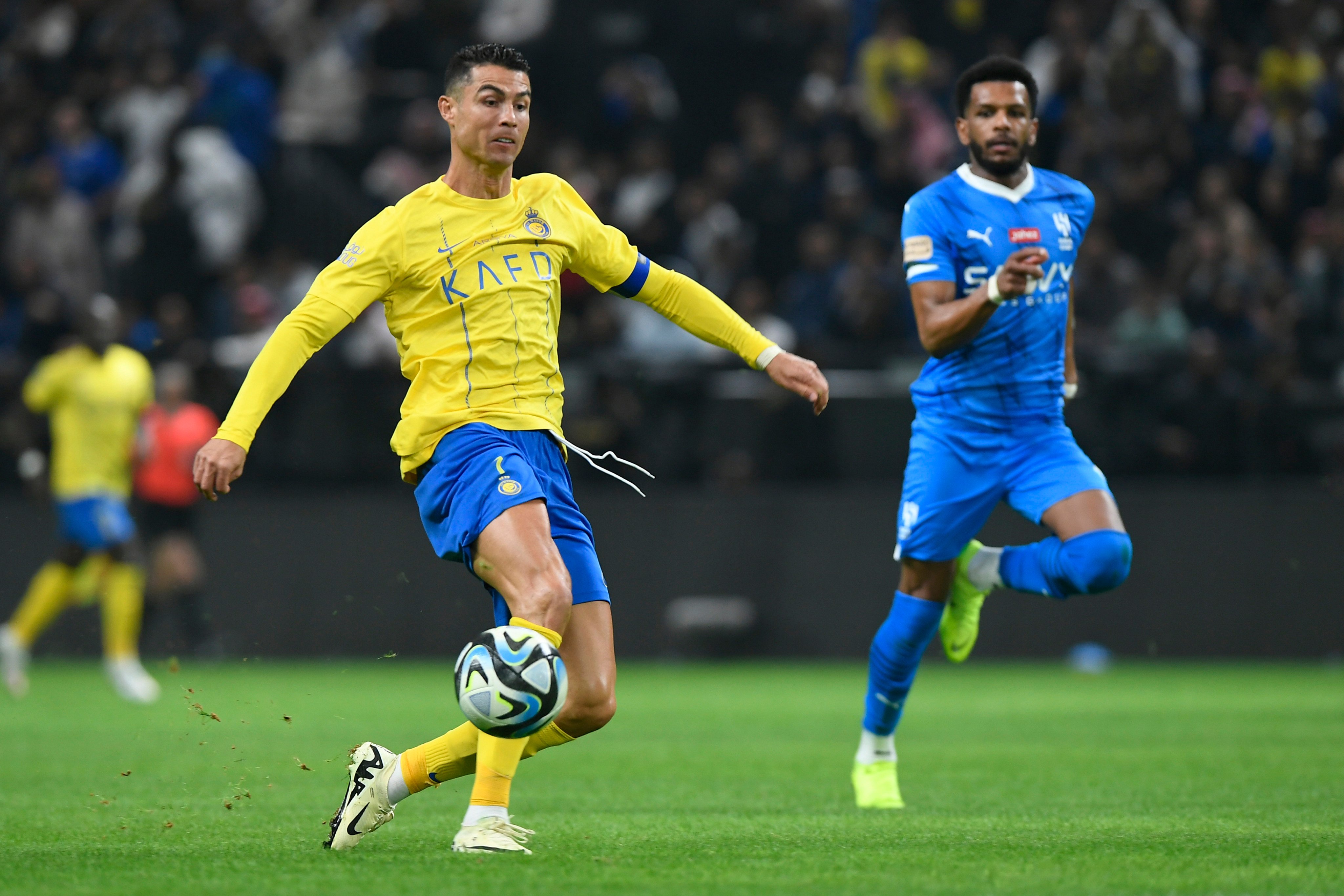 Former Manchester United and Real Madrid striker Cristiano Ronaldo leads the Saudi Pro League scoring charts with 15 goals in 17 games for Al Nassr. Photo: AP