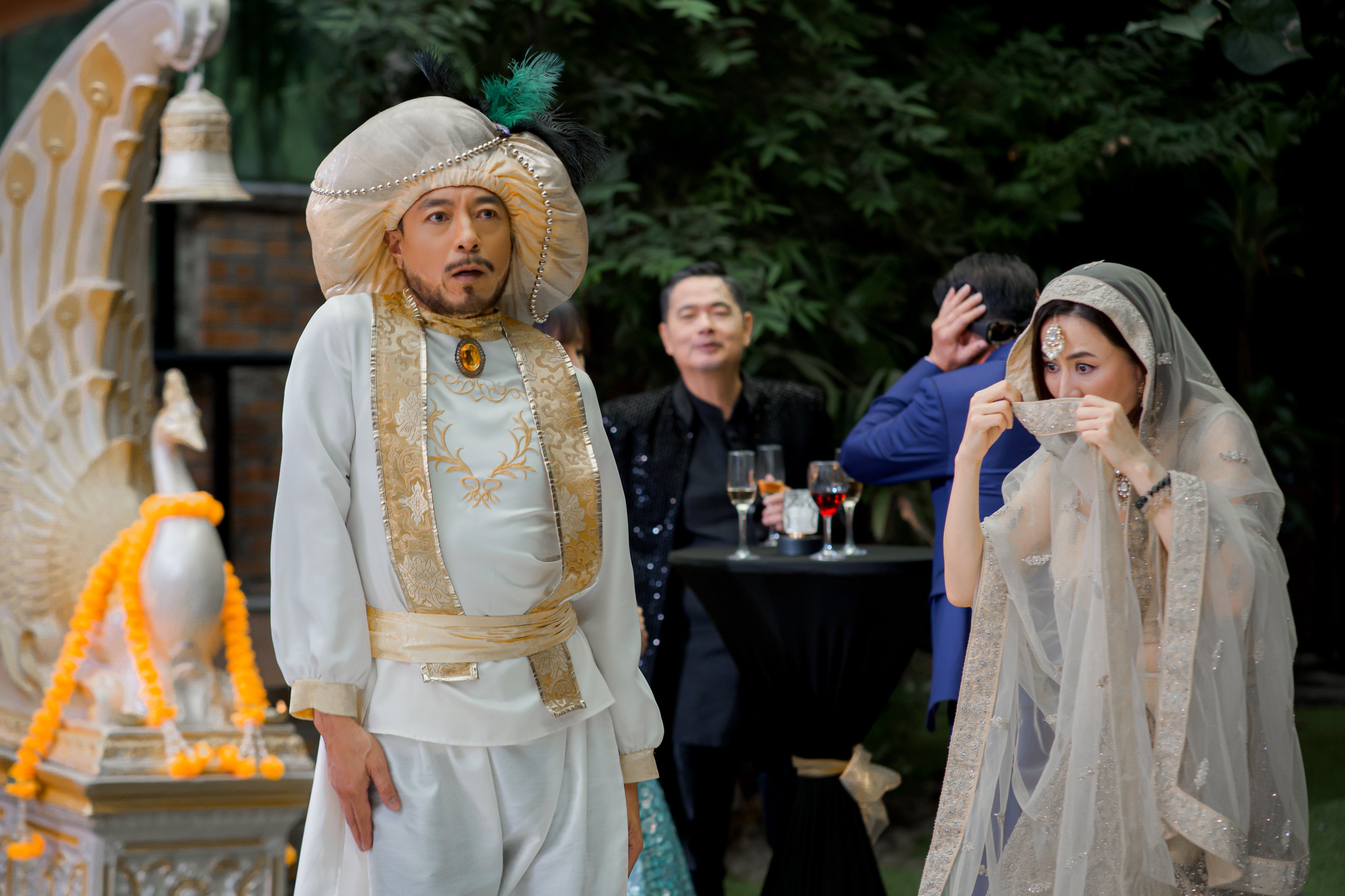 Philip Keung Ho-man (left) and Jessica Hsuan in a still from Ha Ha Ha Happy New Year.