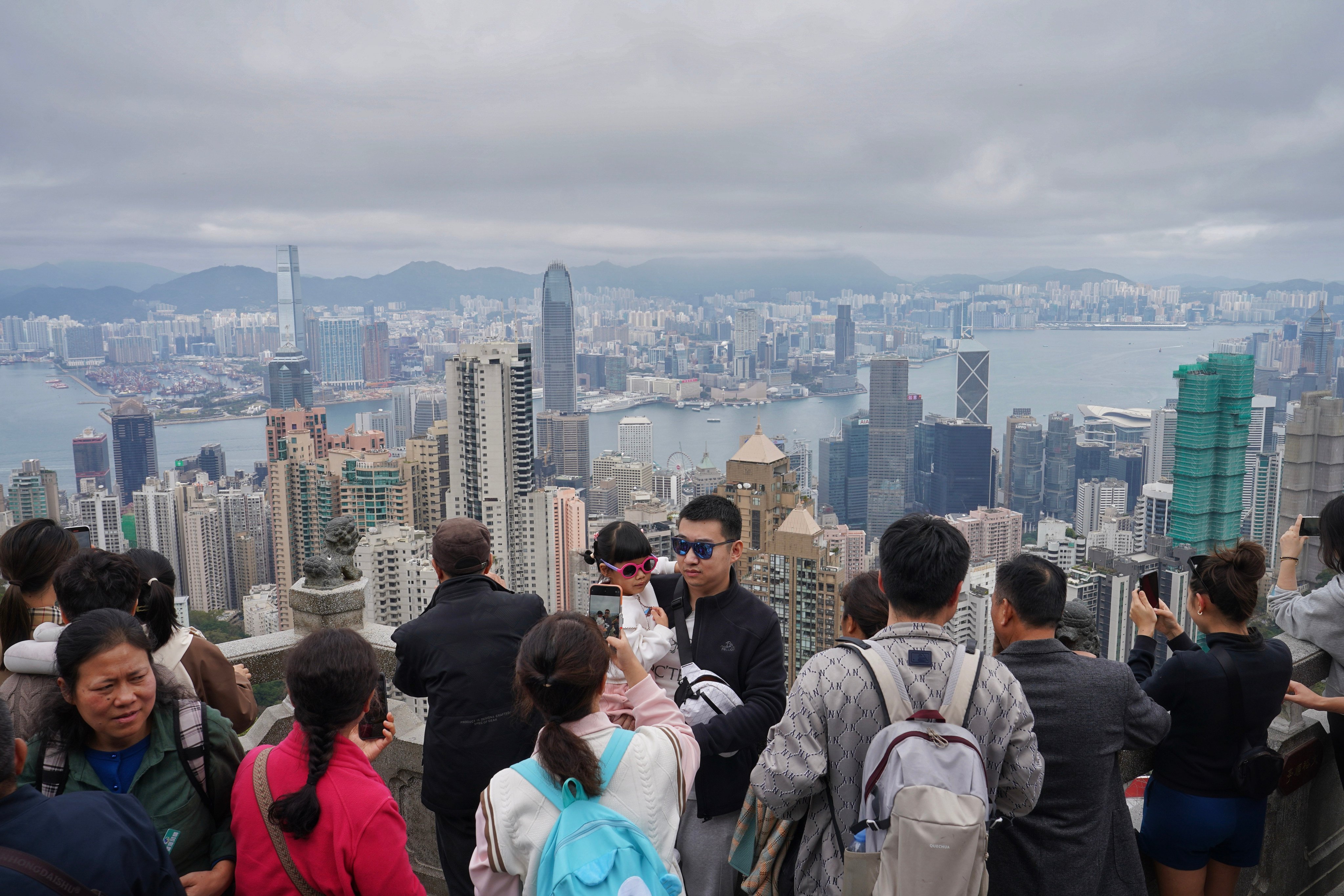 Visitors were spotted across Hong Kong during the Lunar New Year holiday. Photo: Elson Li