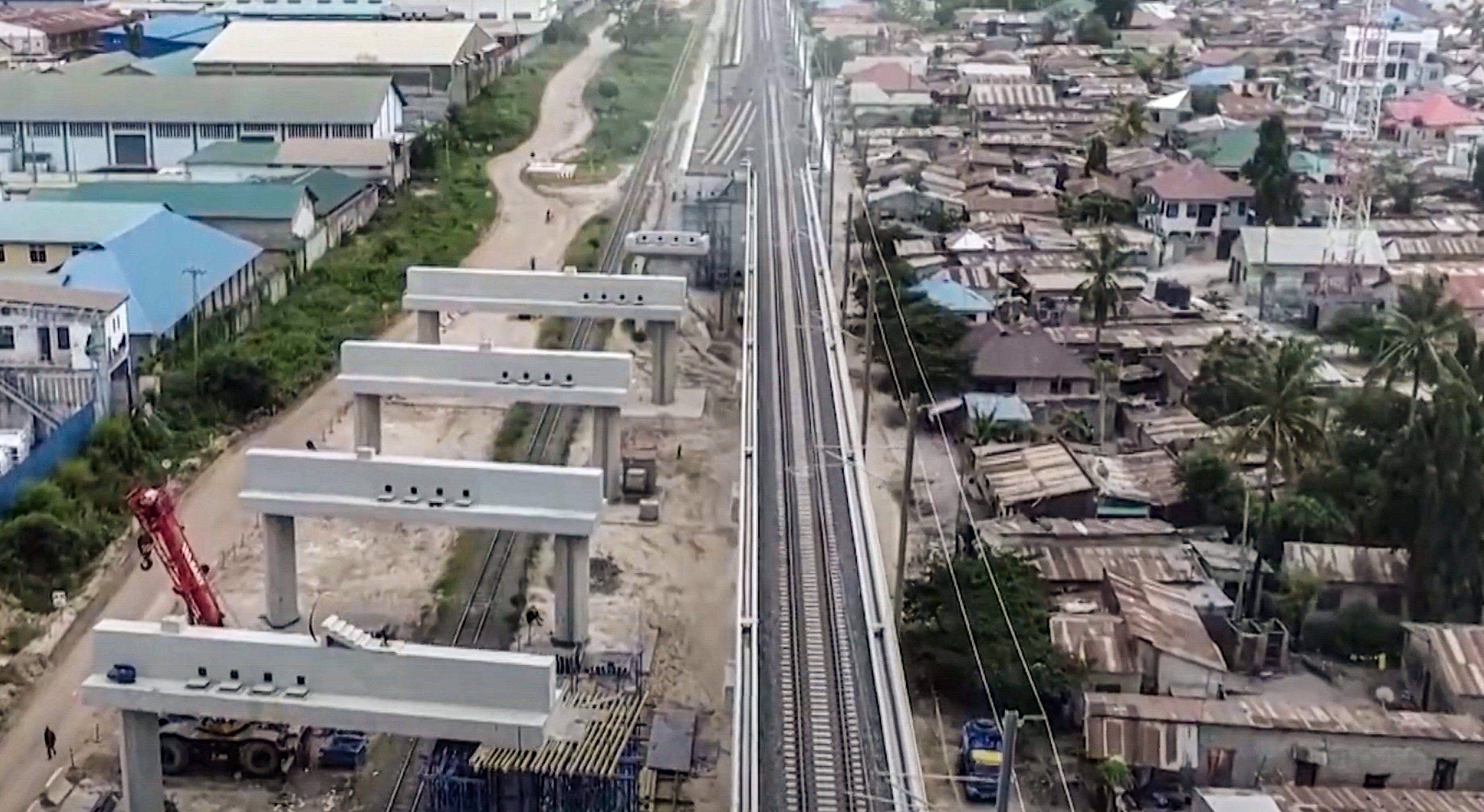 Chinese contractors are increasingly bidding for and winning rail projects in East Africa that are not funded by China’s banks. Photo: CGTN