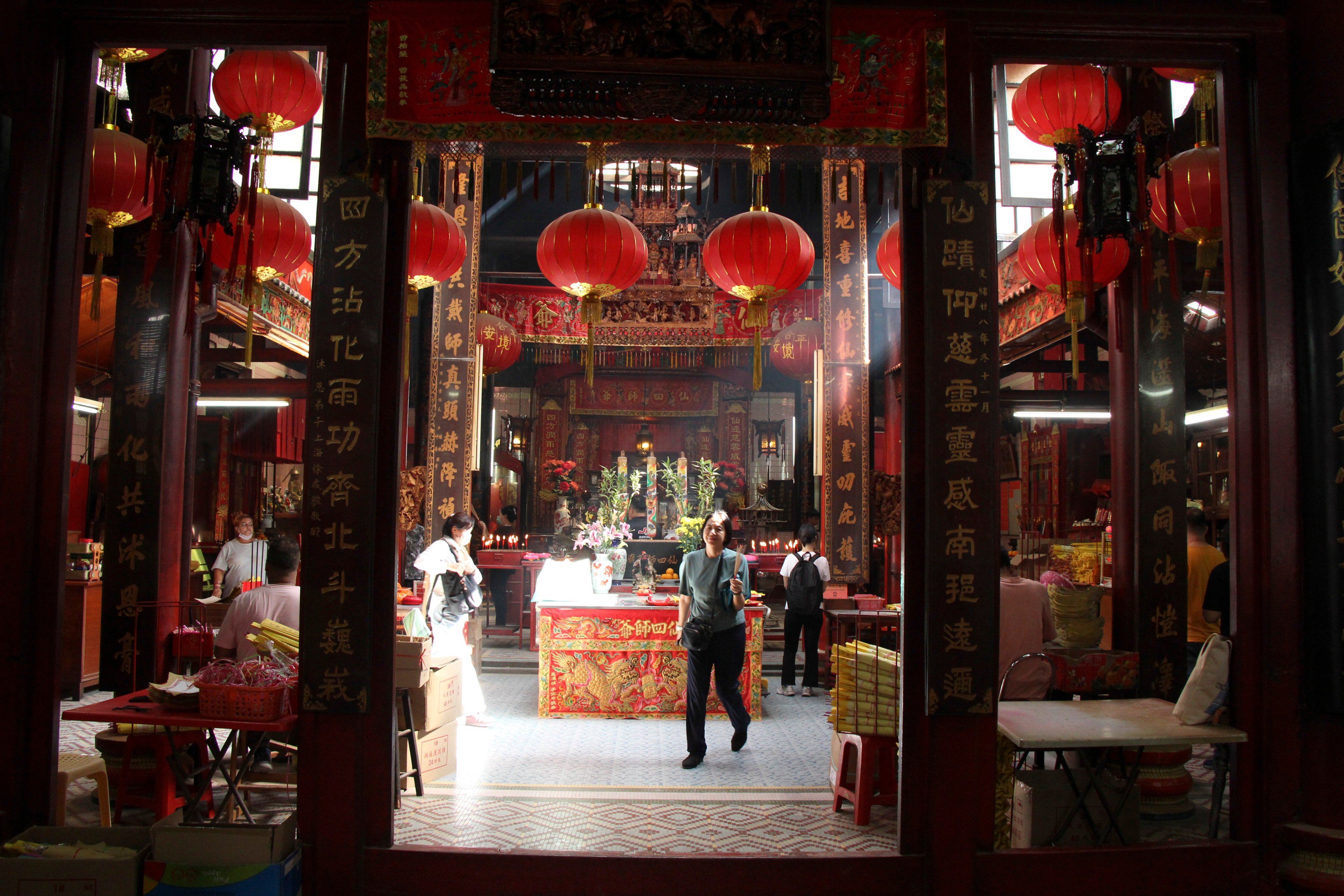 The Taoist temple Sin Sze Si Ya in Kuala Lumpur’s Chinatown, Malaysia. New government guidelines requiring non-Muslims to seek official approval before inviting Muslims to weddings, funerals and other events at places of worship have sparked criticism. Photo: John Brunton