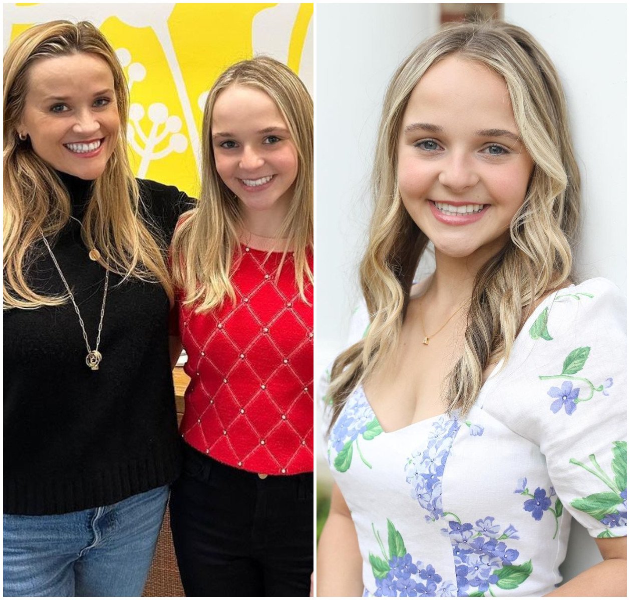 Definitely a Witherspoon: Reese Witherspoon and her lookalike niece Abby Witherspoon, who is also an actress. Photos: @abbyjameswitherspoon/Instagram