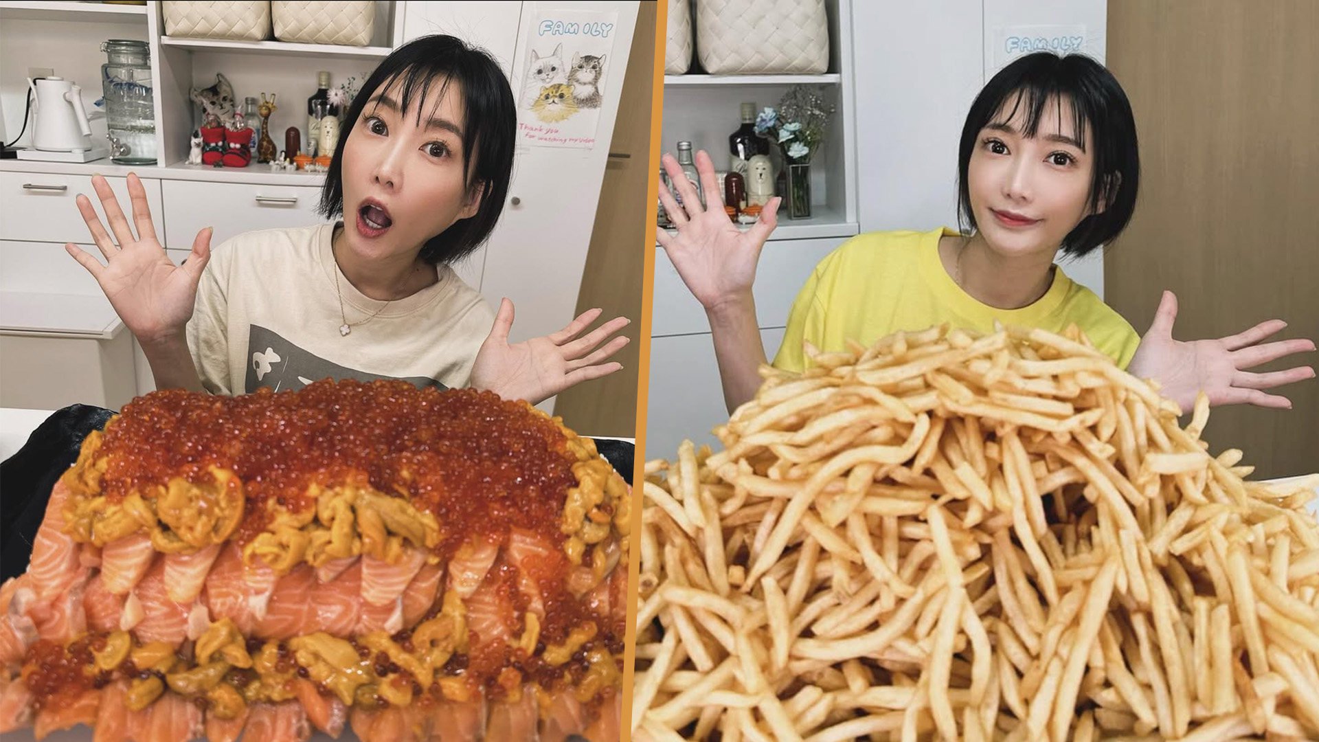 Japanese online sensation Yuka Kinoshita has announced her retirement from competitive eating at the age of 40. Photo: SCMP composite/IG@yuka_kinoshita