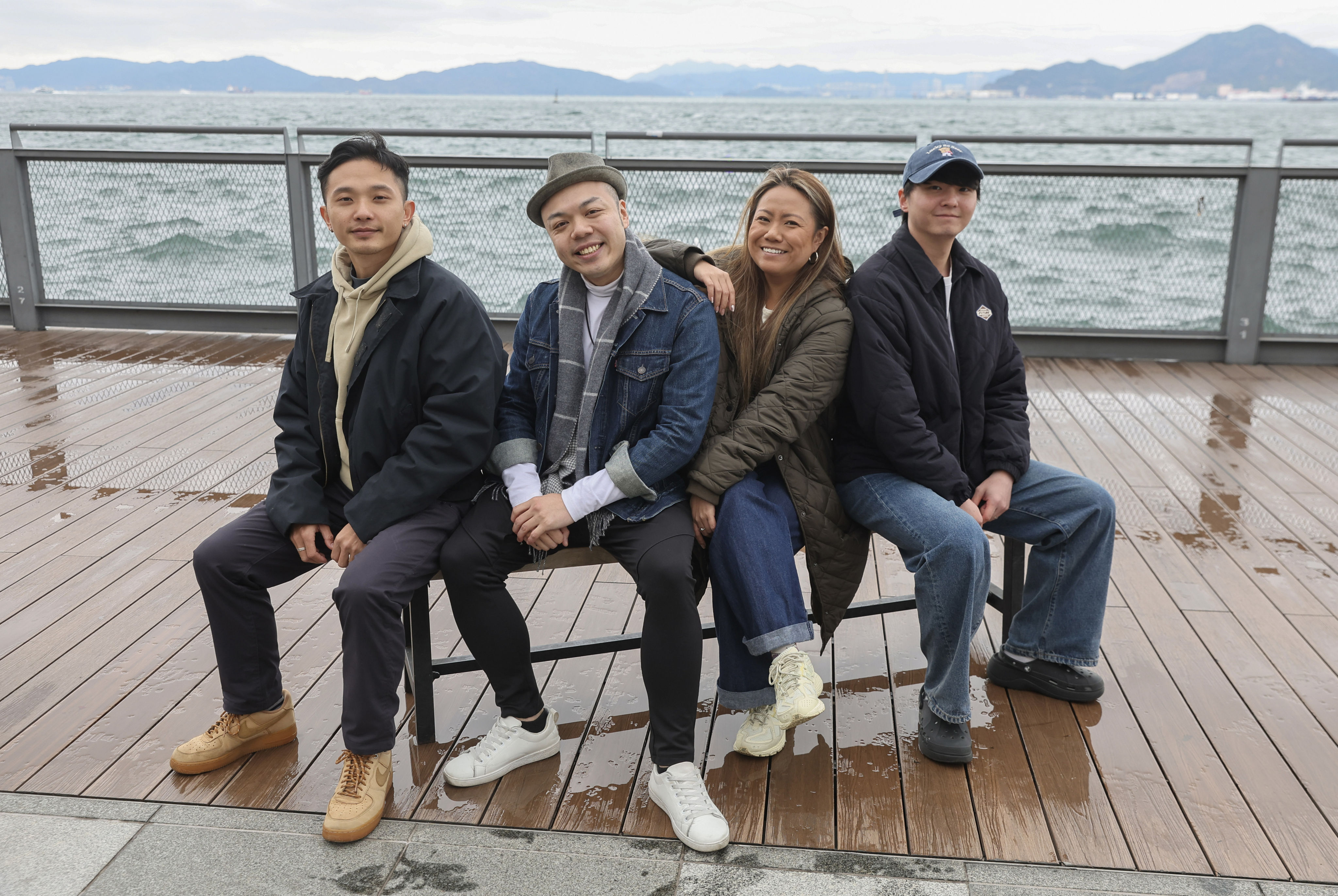 (From left) Members of The Flame: Li Ho-yan, Chow Ka-leung, Cheung Kit-ying and Chan Sze-chai. Photo: Edmond So