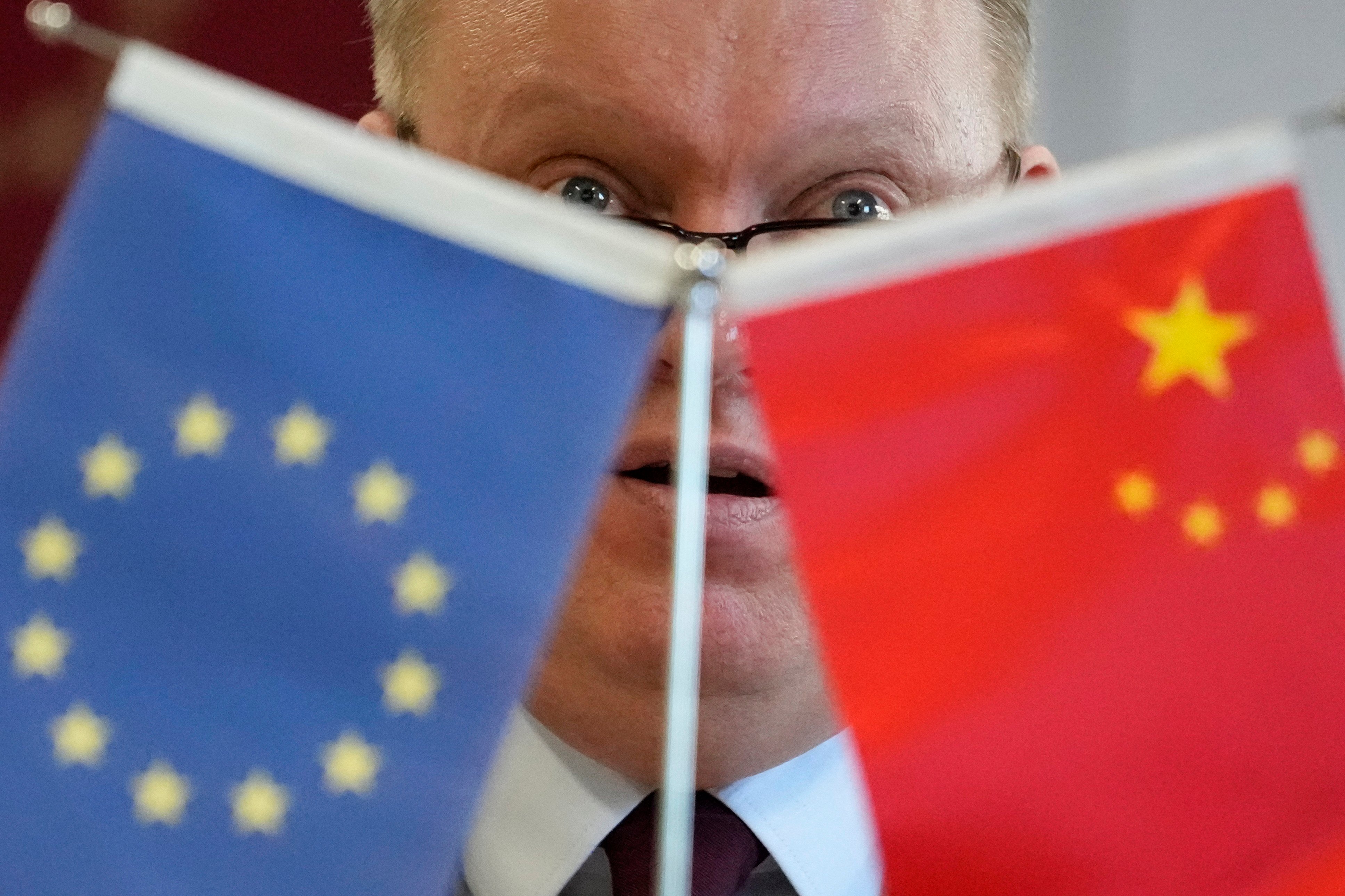 President of the European Union Chamber of Commerce in China Jens Eskelund talks during a press conference for the latest report on European companies in China, January 9, in Beijing. Photo: AP 