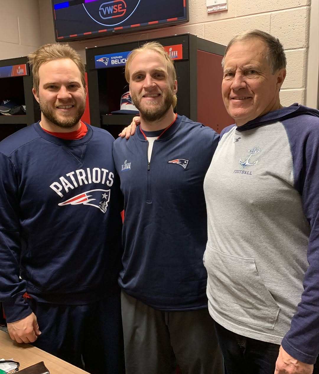 Bill Belichick’s sons, Steve and Brian, are American football coaches just like their father. Photo: @belichickfdn/Instagram