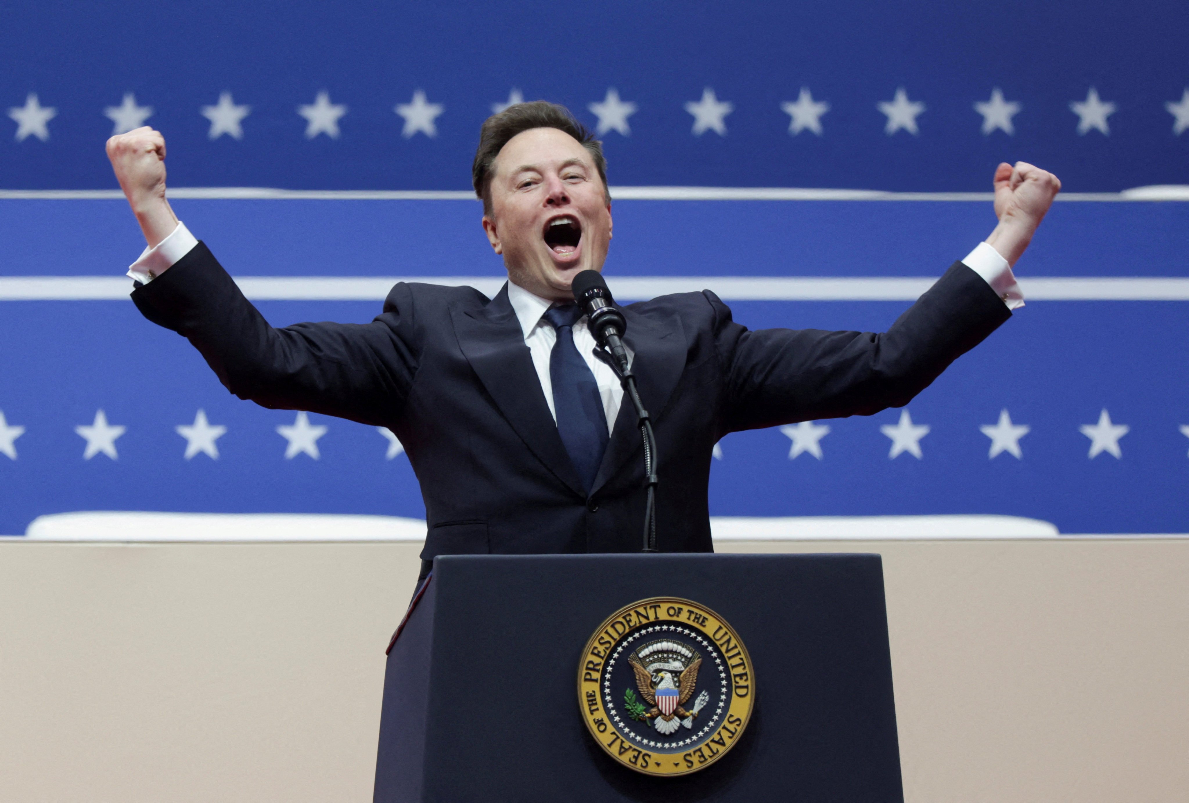 Elon Musk: the world’s richest man and the leader of the US president’s cost-cutting efforts. Photo: Reuters