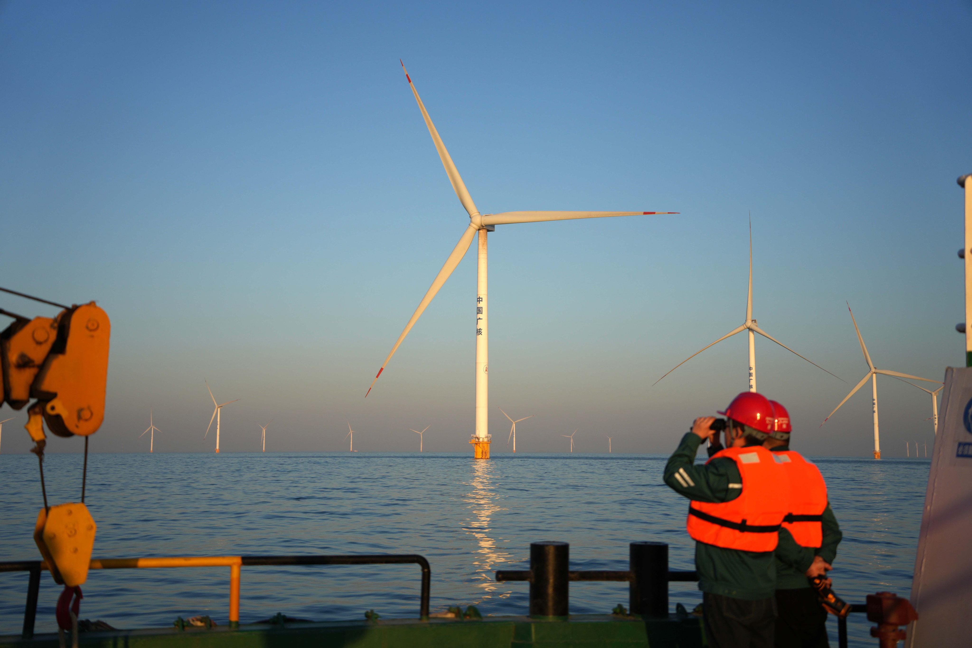 The Tsinghua University researchers said China had become a world leader in green energy development. Photo: Xinhua